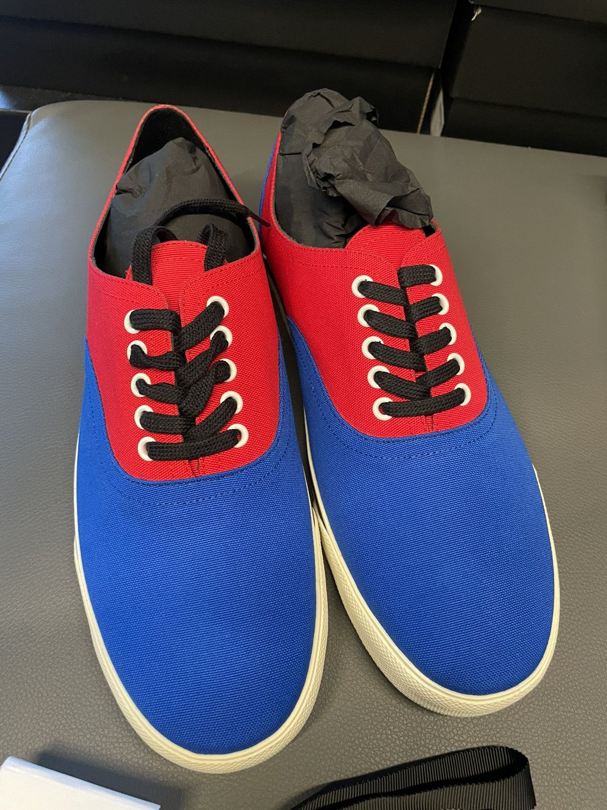 Celine × Hedi Slimane Runway Celine Hedi Slimane Low Top Sneakers Brand NEW Size US 12 / EU 45 - 14 Thumbnail