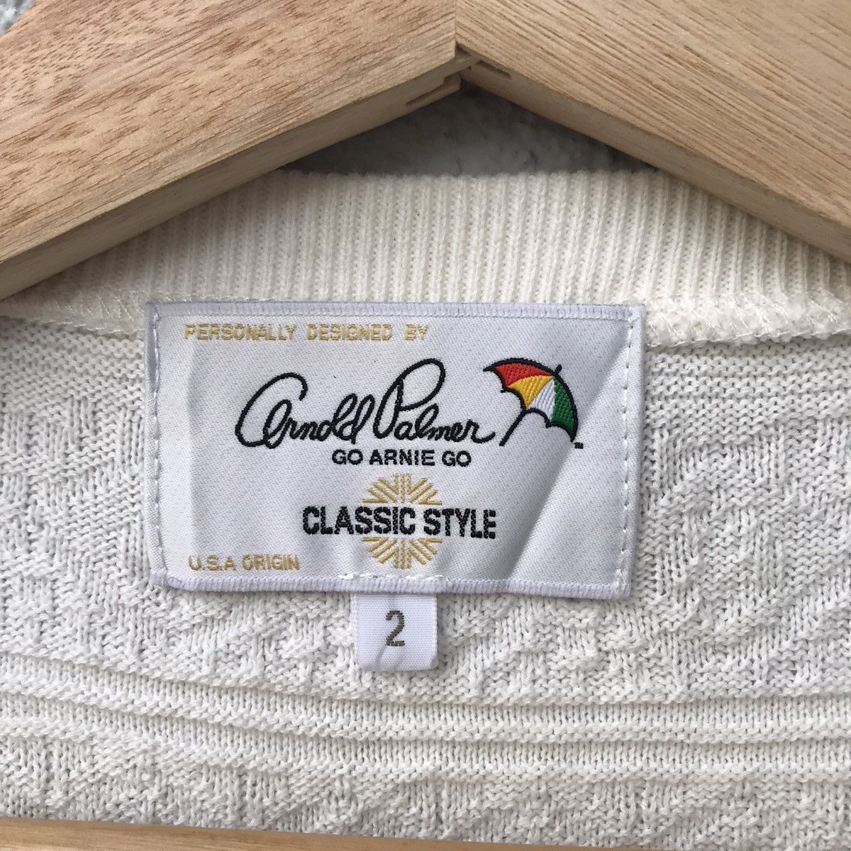 Homespun Knitwear Vintage Arnold Palmer Embroidery Logo Knitwear Size US S / EU 44-46 / 1 - 7 Thumbnail