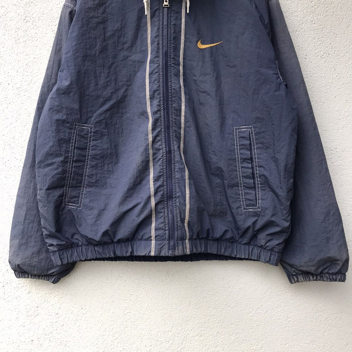 Nike Vintage Nike Big Logo Faded Hoodie Jacket Size US XL / EU 56 / 4 - 3 Thumbnail