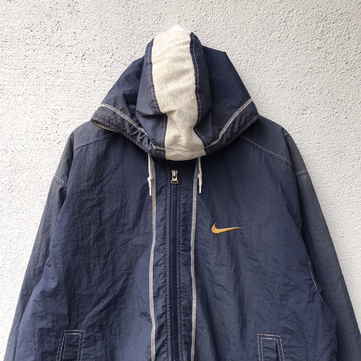 Nike Vintage Nike Big Logo Faded Hoodie Jacket Size US XL / EU 56 / 4 - 2 Thumbnail
