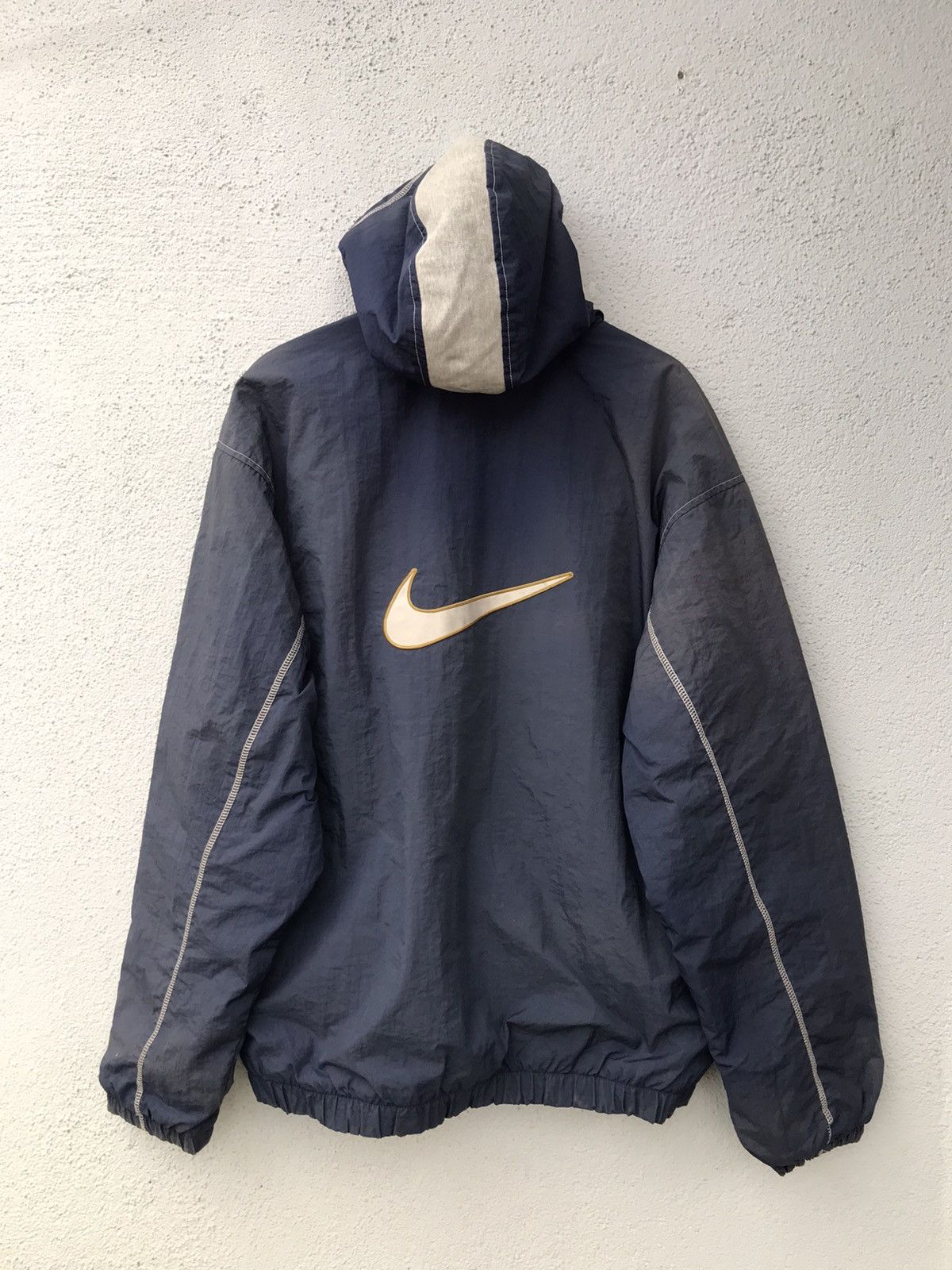 Nike Vintage Nike Big Logo Faded Hoodie Jacket Size US XL / EU 56 / 4 - 15 Thumbnail