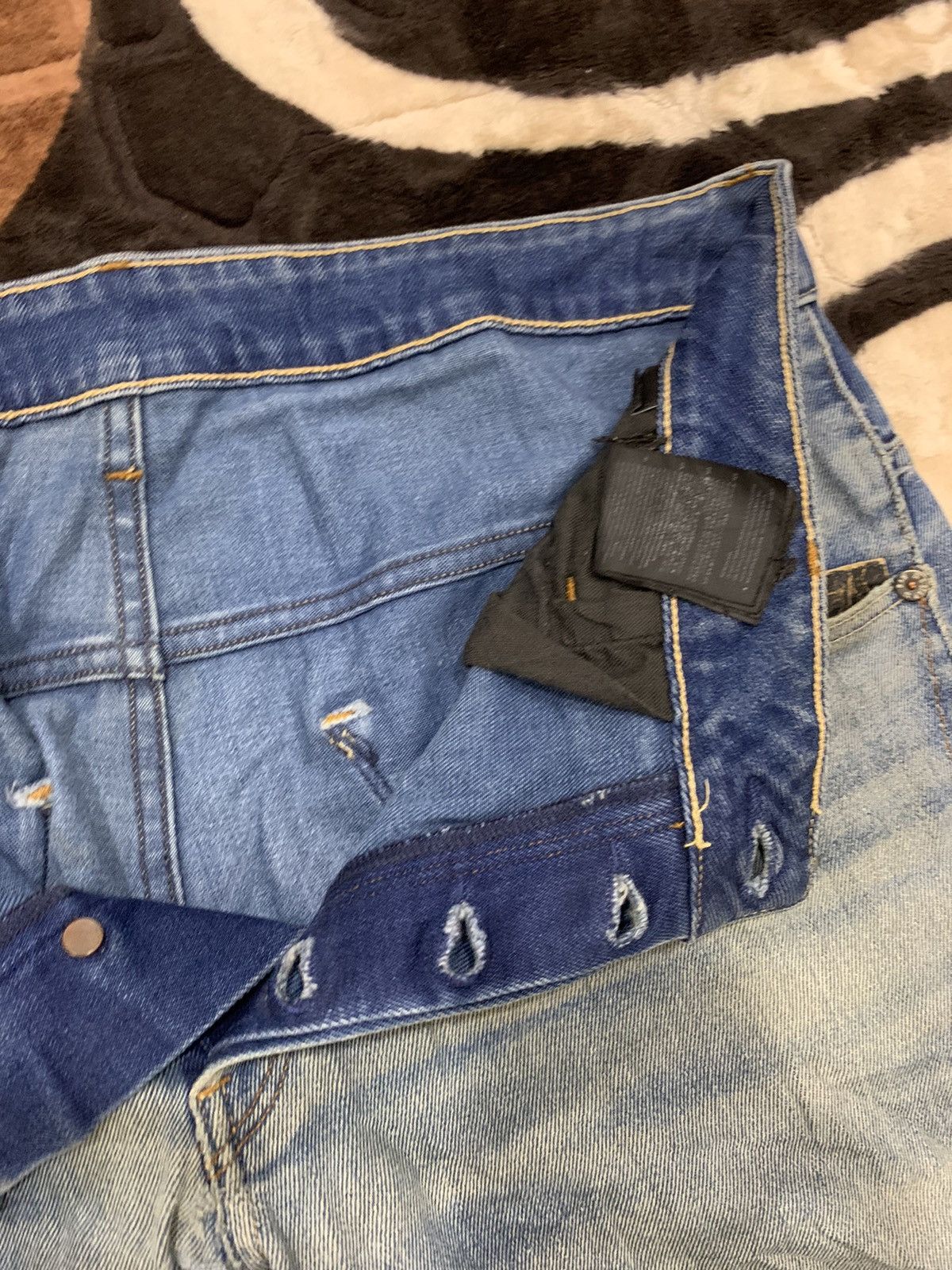 G-Star × Japanese Brand G STAR RAW Vintage Denim 3D Arc Slim Cleg Rider Biker Jeans Size US 34 / EU 50 - 20 Thumbnail