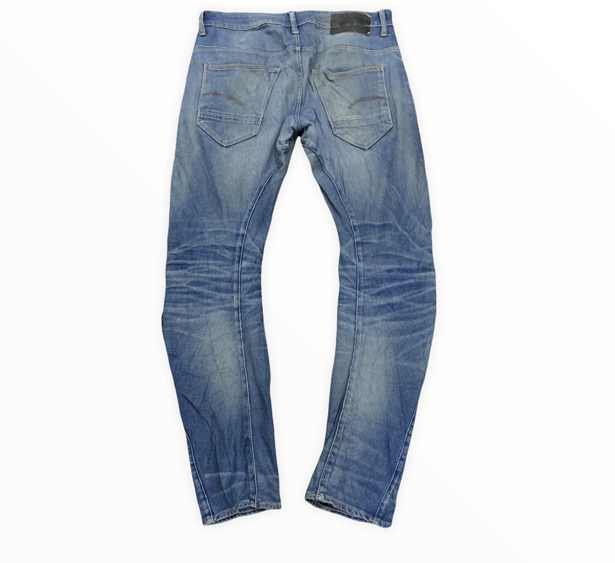 G-Star × Japanese Brand G STAR RAW Vintage Denim 3D Arc Slim Cleg Rider Biker Jeans Size US 34 / EU 50 - 2 Thumbnail