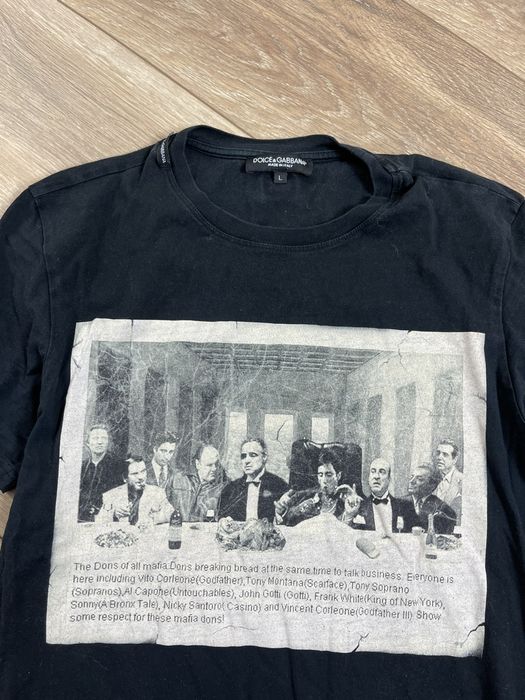 Dolce Gabbana Dolce Gabbana black don corleone T shirt Grailed