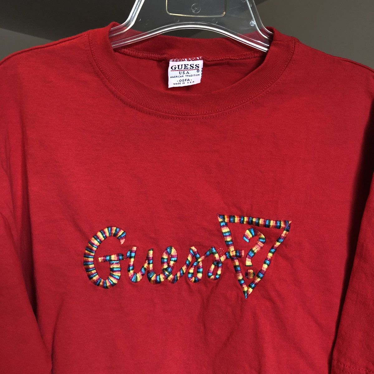 Guess Vintage 1990s Guess Originals ? Embroidered Logo Tee Shirt Size US L / EU 52-54 / 3 - 1 Thumbnail