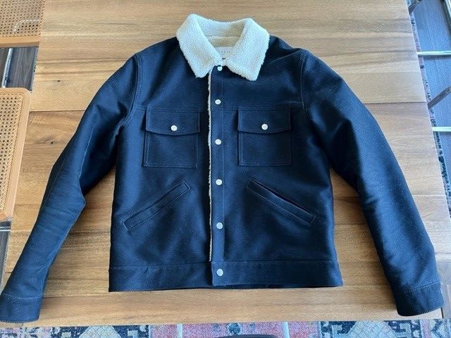 Sandro Shearling Trucker Jacket