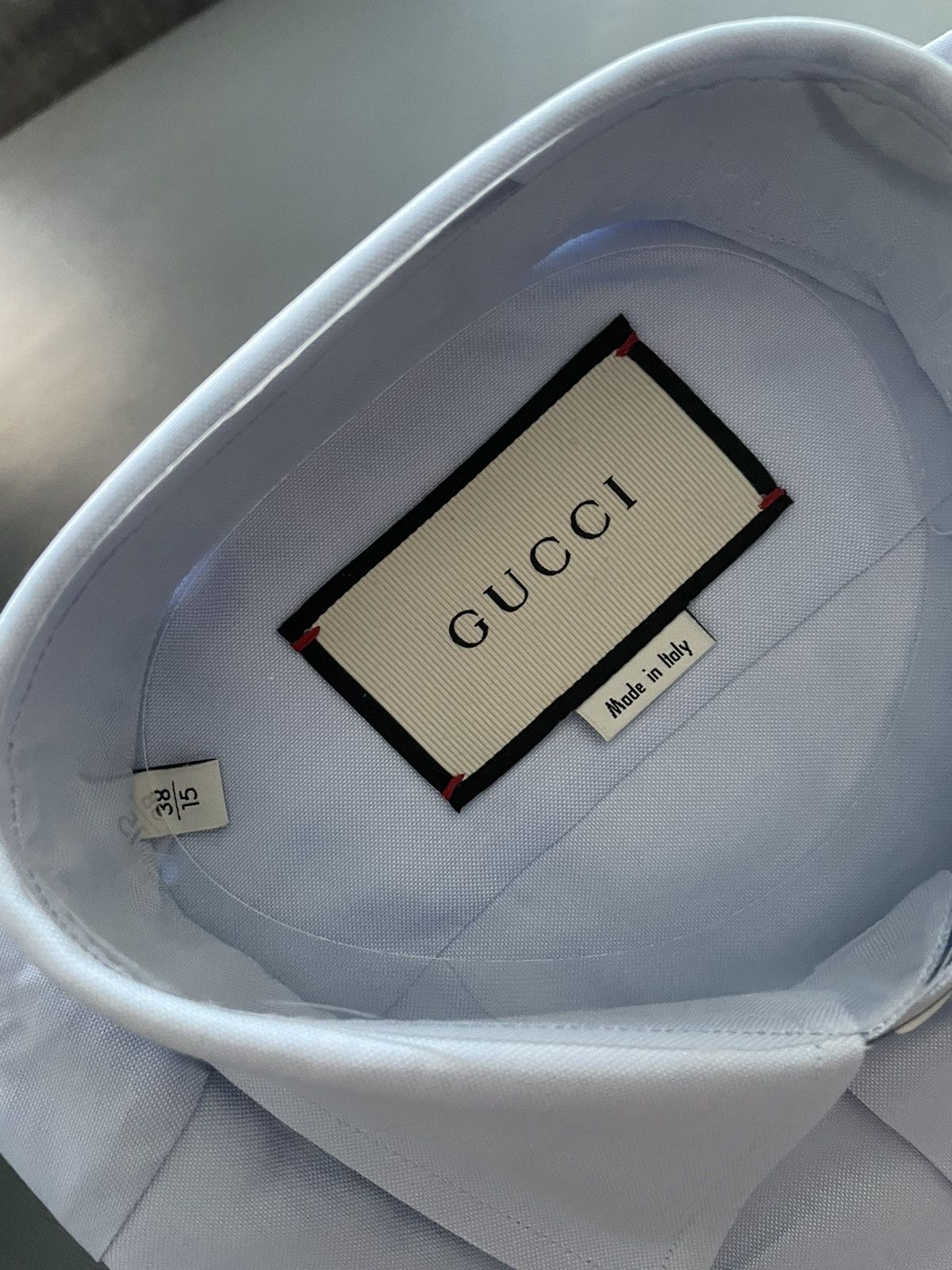 Gucci Limited Rare Super Runway Iconic Horse 🐎 Logo Sky Blue Shirt Size US M / EU 48-50 / 2 - 7 Thumbnail