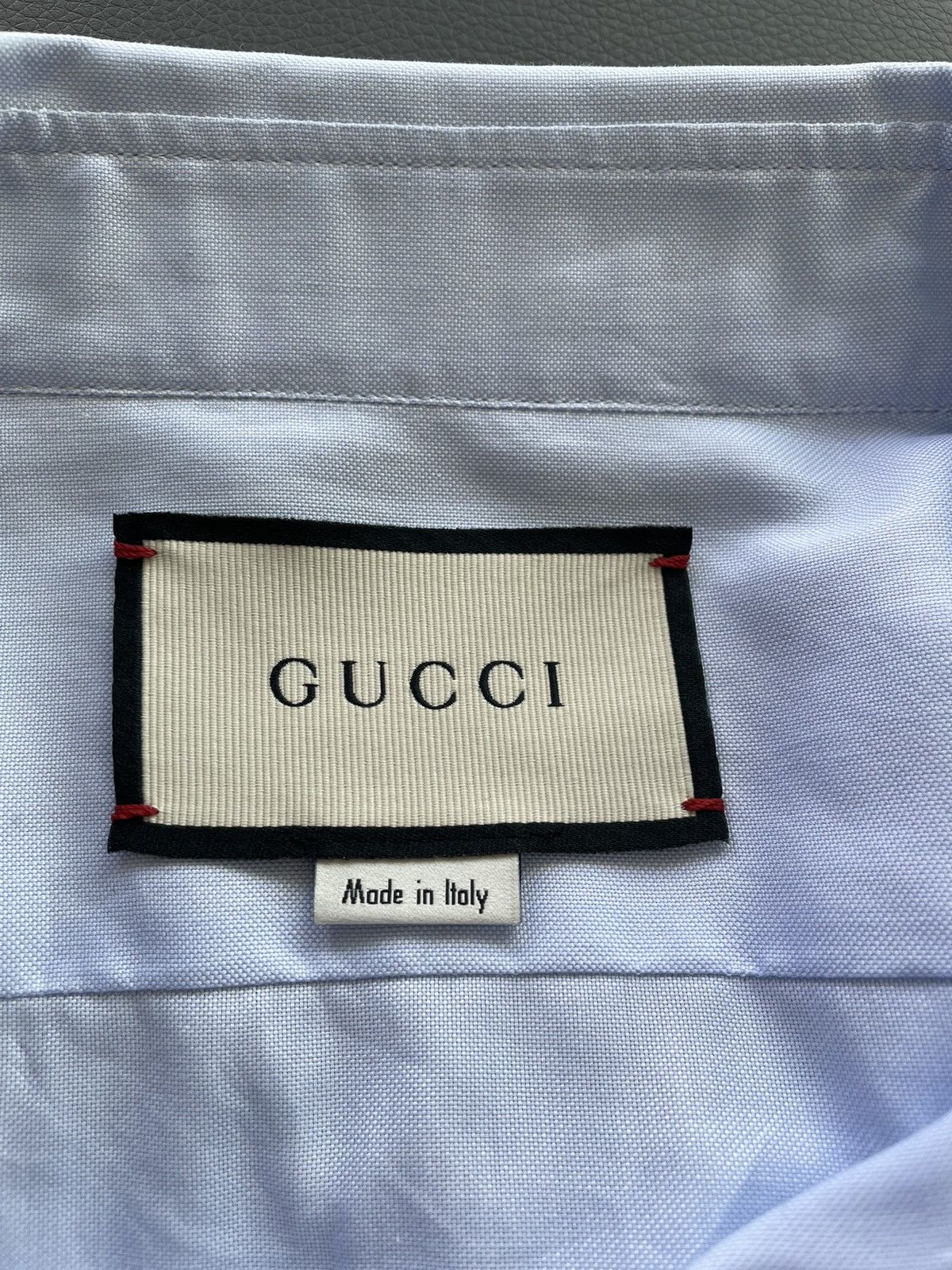 Gucci Limited Rare Super Runway Iconic Horse 🐎 Logo Sky Blue Shirt Size US M / EU 48-50 / 2 - 10 Thumbnail