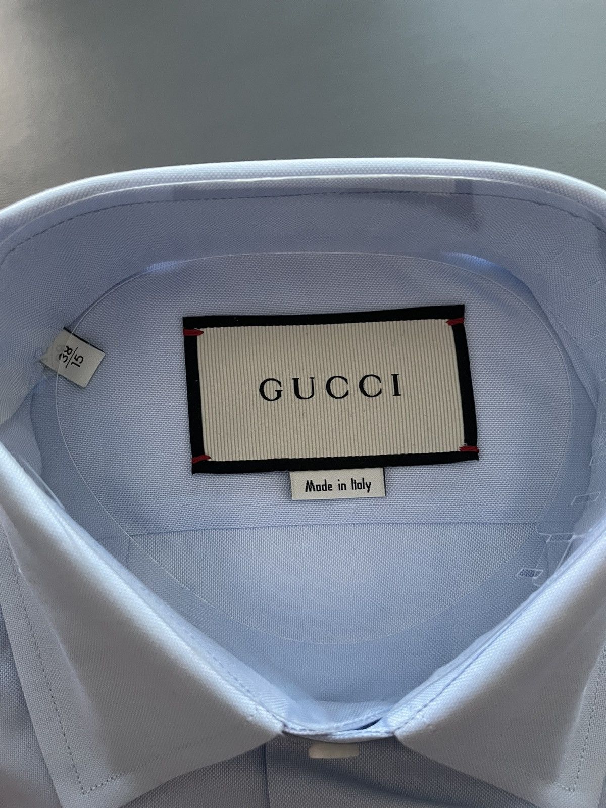 Gucci Limited Rare Super Runway Iconic Horse 🐎 Logo Sky Blue Shirt Size US M / EU 48-50 / 2 - 6 Thumbnail