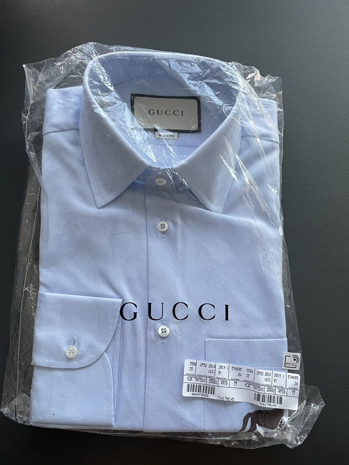 Gucci Limited Rare Super Runway Iconic Horse 🐎 Logo Sky Blue Shirt Size US M / EU 48-50 / 2 - 8 Thumbnail