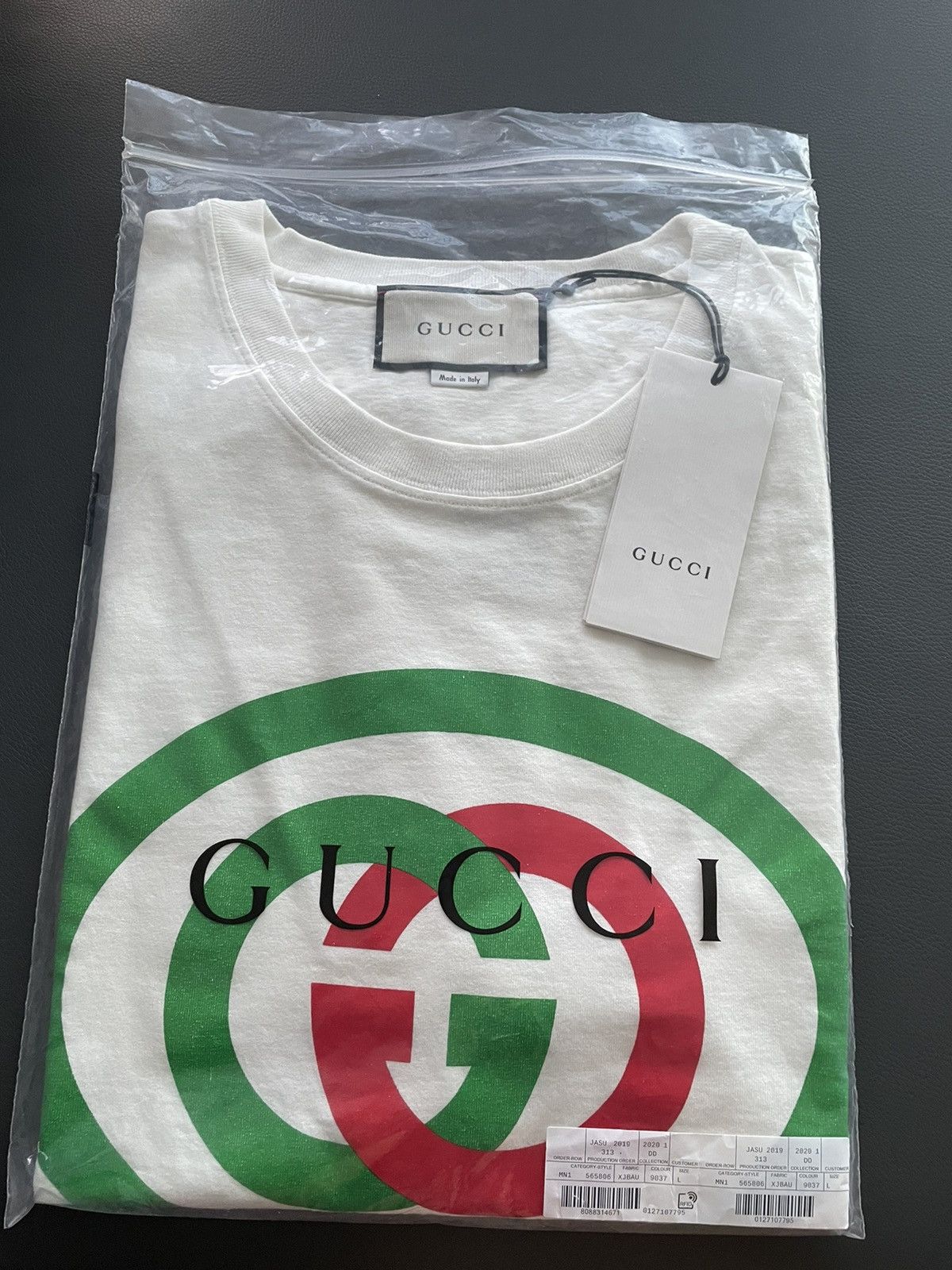 Gucci New Super Limited Gucci Runway Interlocking GG Logo T-shirt Size US L / EU 52-54 / 3 - 9 Thumbnail