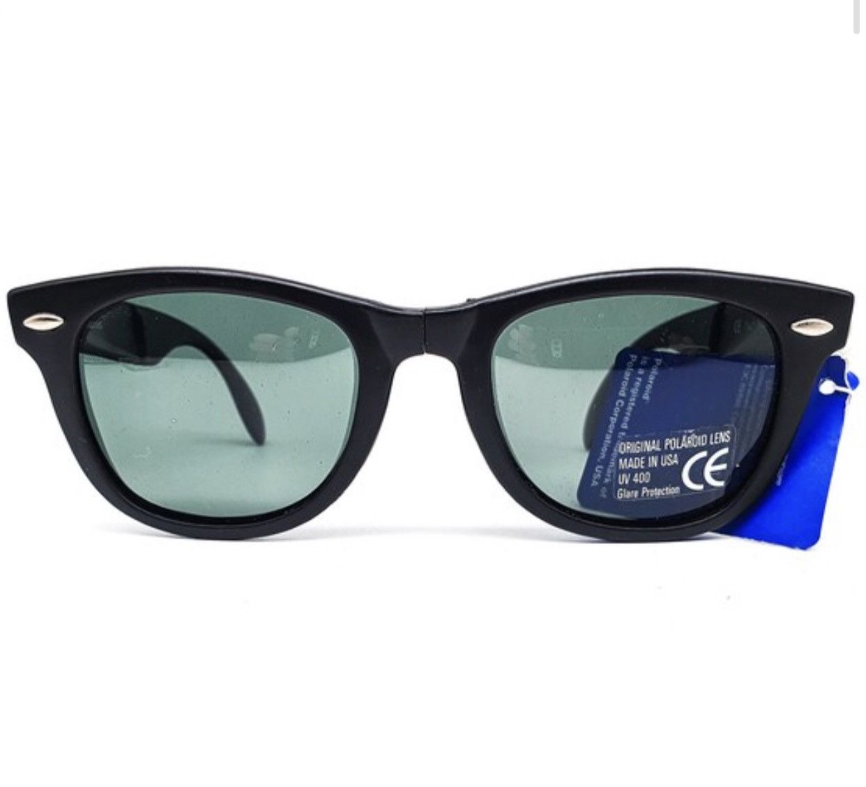 Polaroid × Vintage Polaroid matte black folding wayfarer  display picture 2