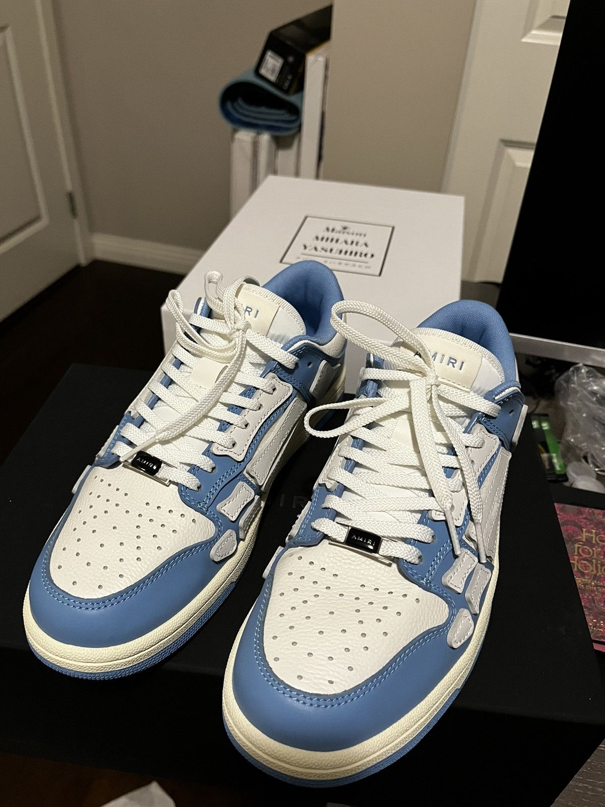 Amiri Amiri Skel Top Low 'Powder Blue & White’ Sz41 Size US 8 / EU 41 - 2 Thumbnail