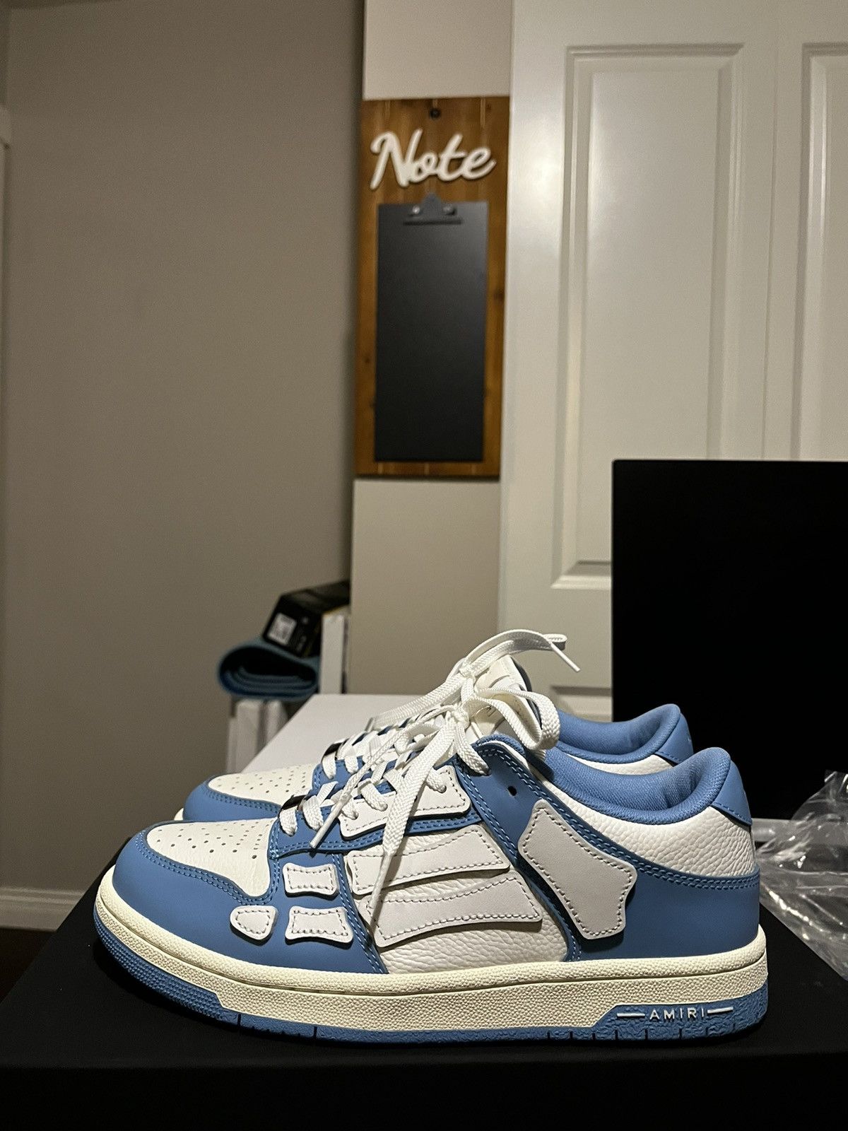 Amiri Amiri Skel Top Low 'Powder Blue & White’ Sz41 Size US 8 / EU 41 - 1 Thumbnail