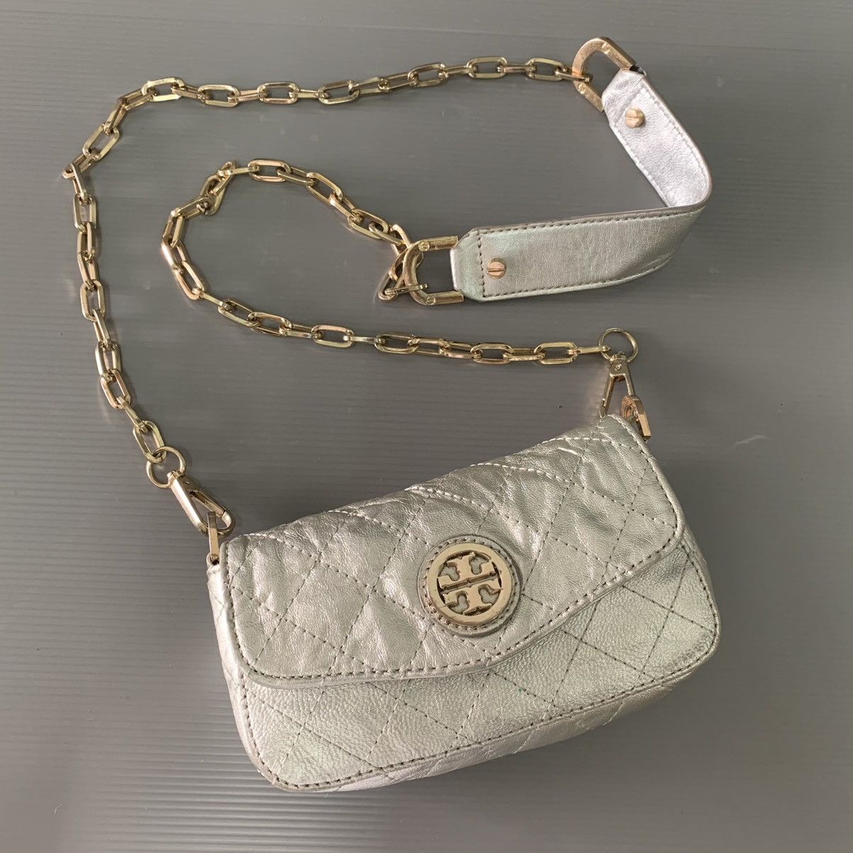 Tory Burch Tory Burch Leather Chain Slingbag Size ONE SIZE - 1 Thumbnail