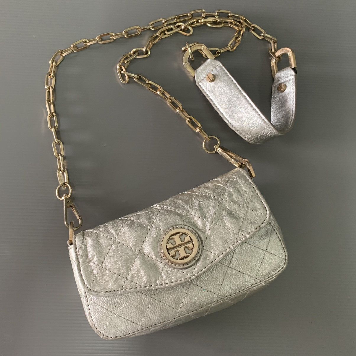 Tory Burch Tory Burch Leather Chain Slingbag Size ONE SIZE - 4 Thumbnail