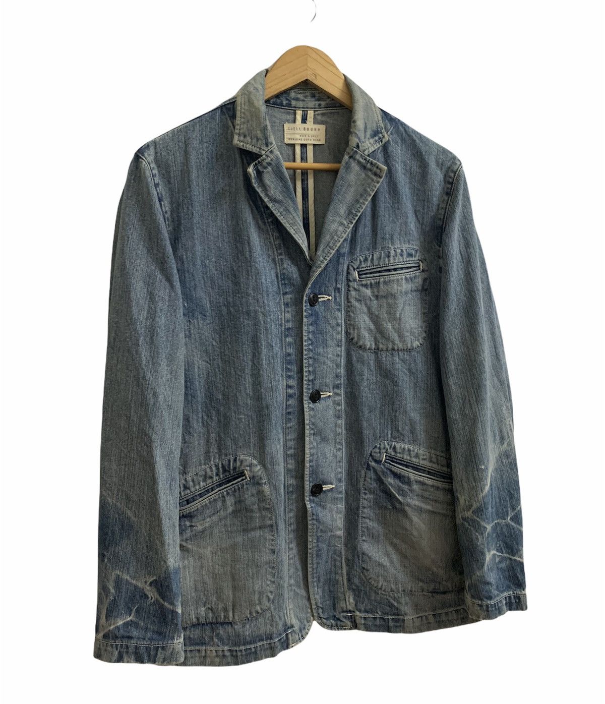 Japanese Brand × Spellbound SpellBound Denim Workwear Jacket Size US S / EU 44-46 / 1 - 3 Thumbnail