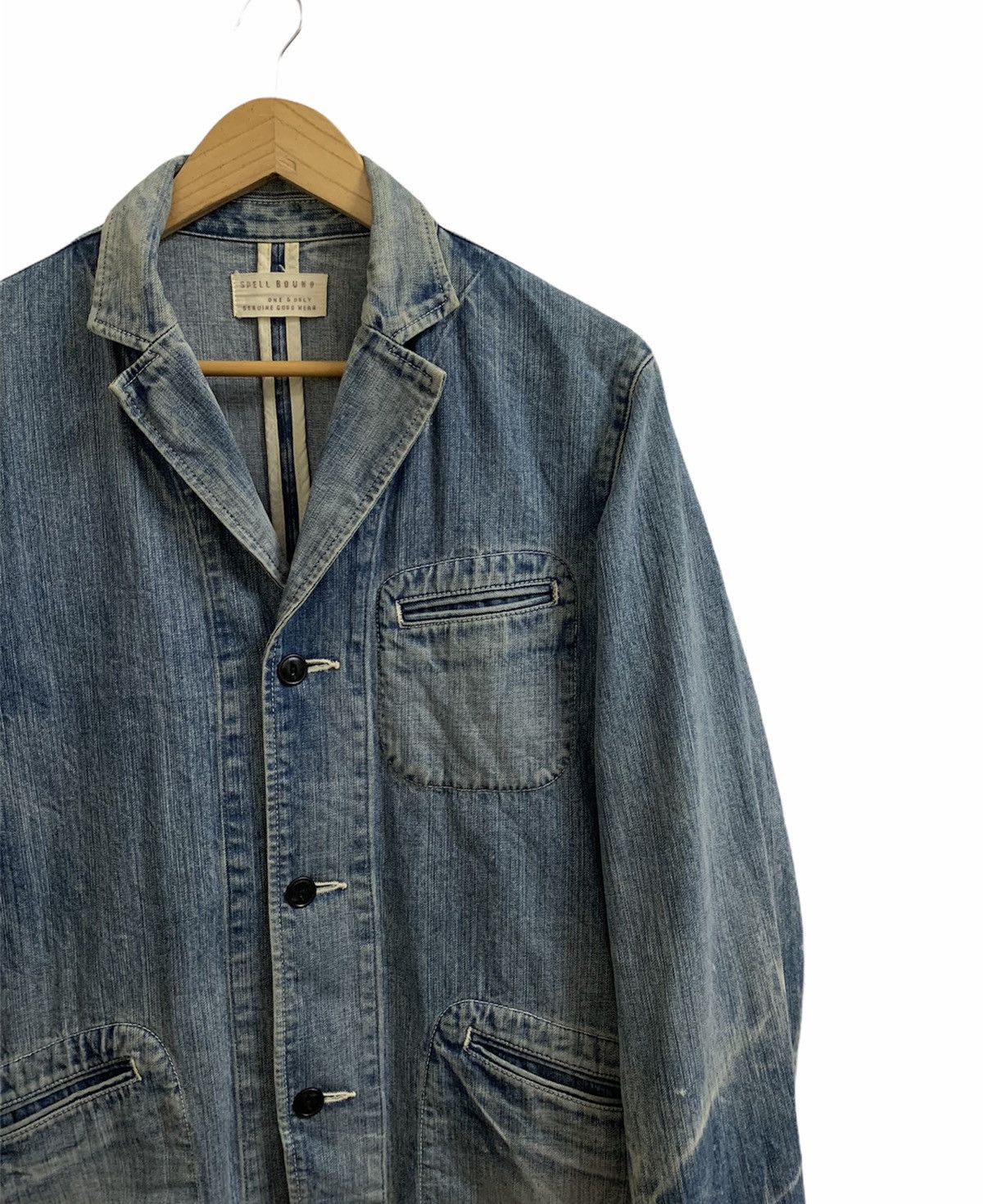 Japanese Brand × Spellbound SpellBound Denim Workwear Jacket Size US S / EU 44-46 / 1 - 4 Thumbnail