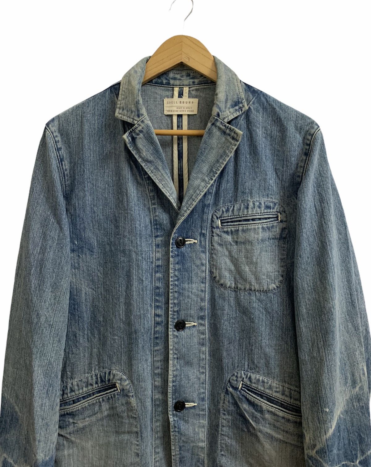 Japanese Brand × Spellbound SpellBound Denim Workwear Jacket Size US S / EU 44-46 / 1 - 2 Thumbnail