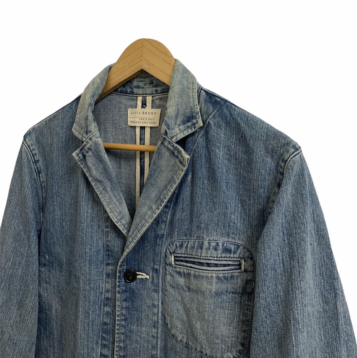 Japanese Brand × Spellbound SpellBound Denim Workwear Jacket Size US S / EU 44-46 / 1 - 7 Thumbnail