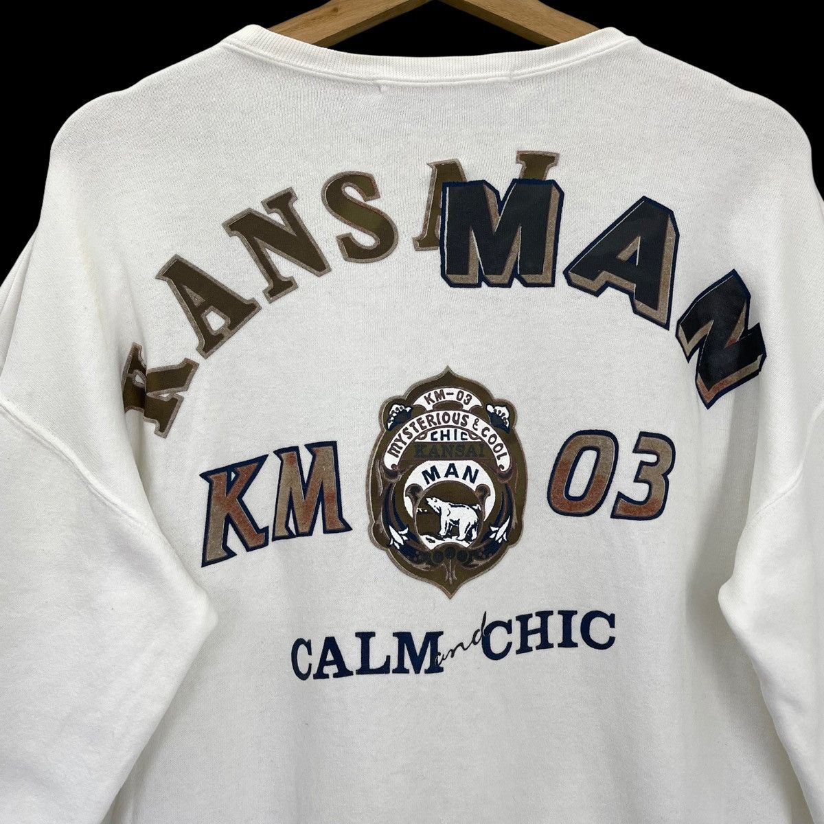 Japanese Brand × Kansai Yamamoto × Vintage 90s Kansai Man Big Logo Printed Crewneck Sweatshirt Size S Size US M / EU 48-50 / 2 - 4 Thumbnail
