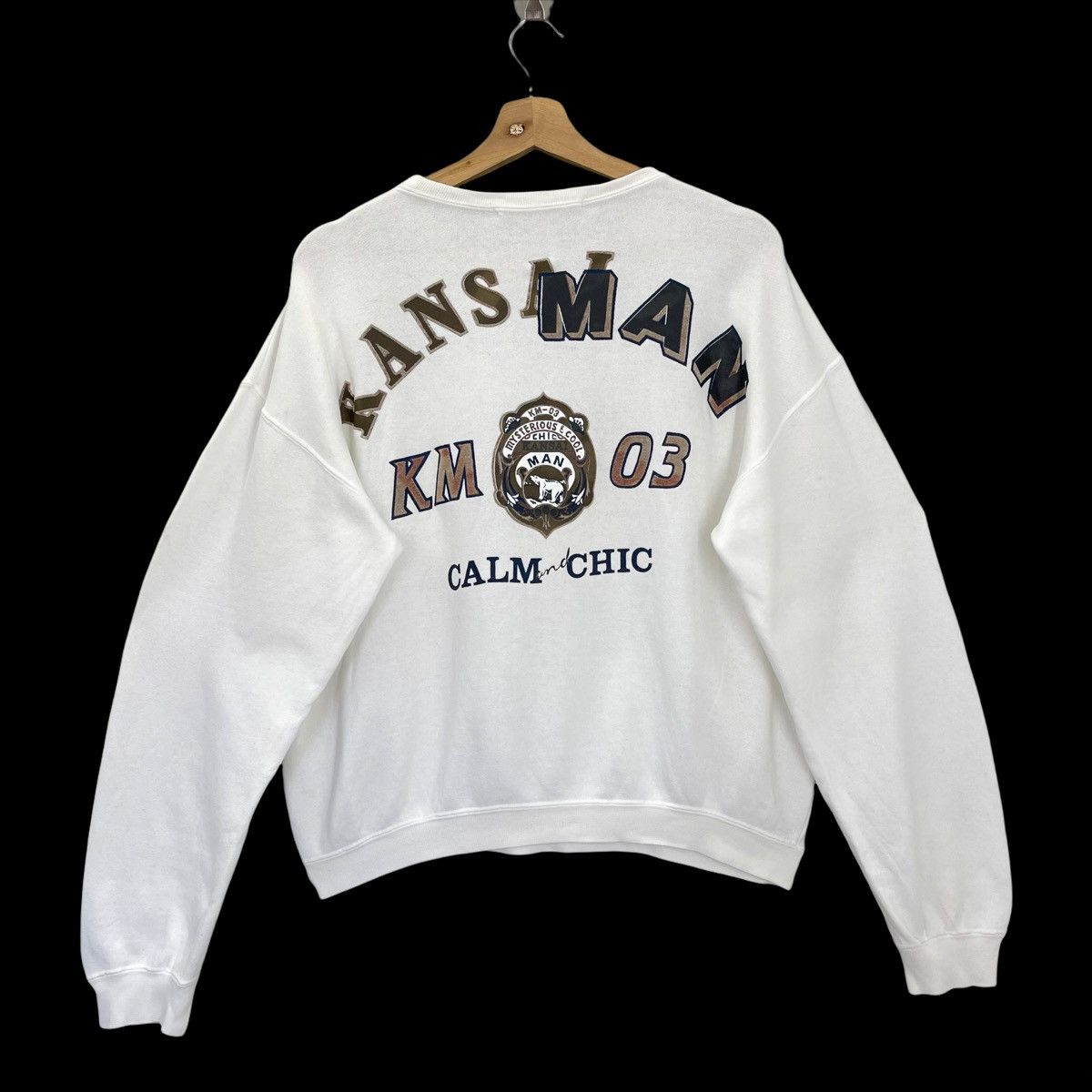 Japanese Brand × Kansai Yamamoto × Vintage 90s Kansai Man Big Logo Printed Crewneck Sweatshirt Size S Size US M / EU 48-50 / 2 - 1 Thumbnail