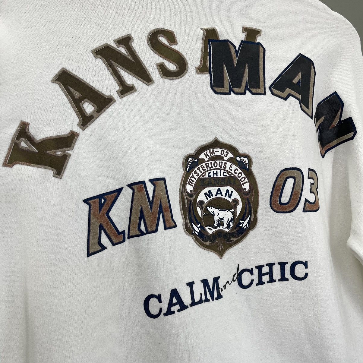Japanese Brand × Kansai Yamamoto × Vintage 90s Kansai Man Big Logo Printed Crewneck Sweatshirt Size S Size US M / EU 48-50 / 2 - 5 Thumbnail