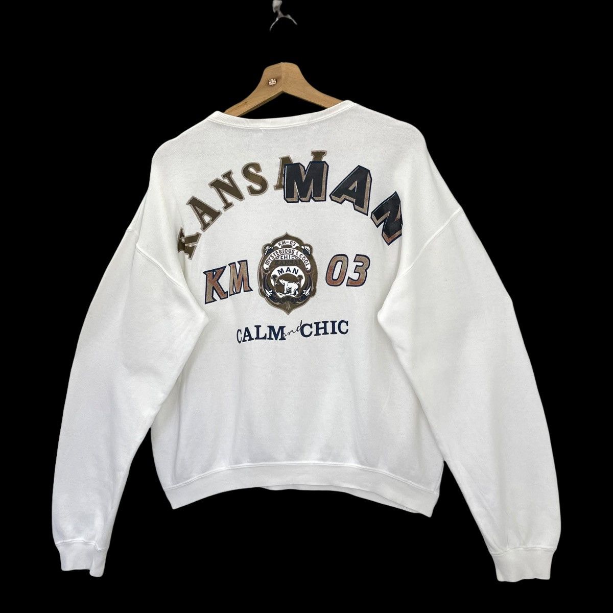 Japanese Brand × Kansai Yamamoto × Vintage 90s Kansai Man Big Logo Printed Crewneck Sweatshirt Size S Size US M / EU 48-50 / 2 - 3 Thumbnail