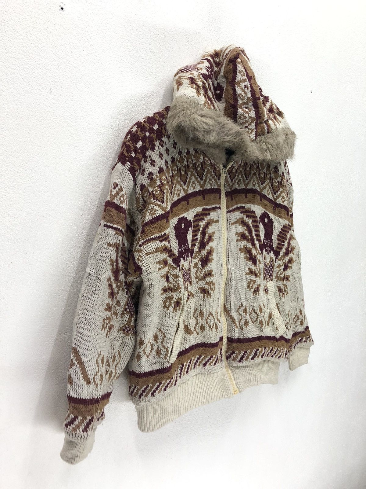 Japanese Brand Vintage Horizon Dream Bird Design Habitat Fleece Fur Hoodie Size US M / EU 48-50 / 2 - 7 Thumbnail