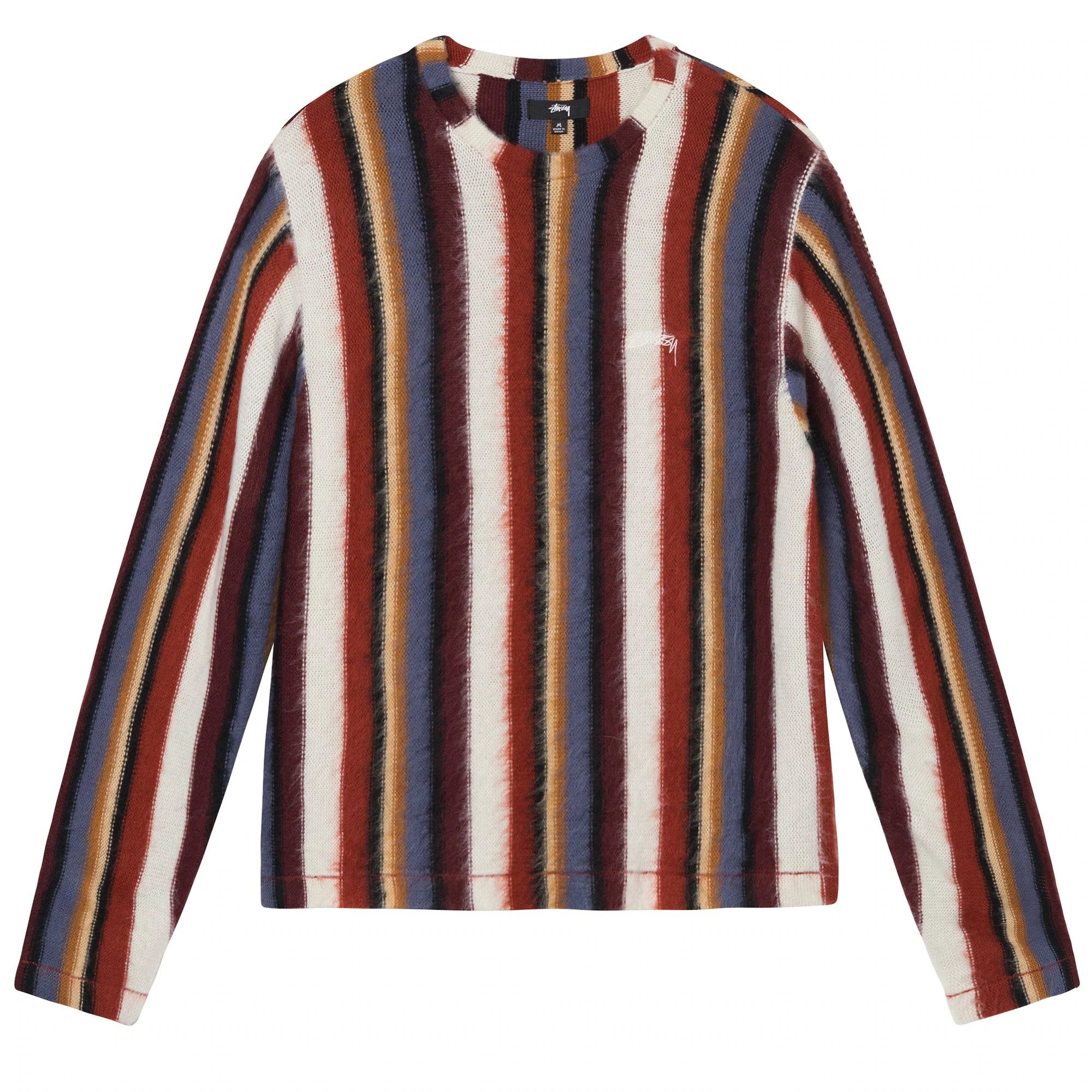 Stussy Stüssy HAIRY STRIPE CREW SWEATER | Grailed