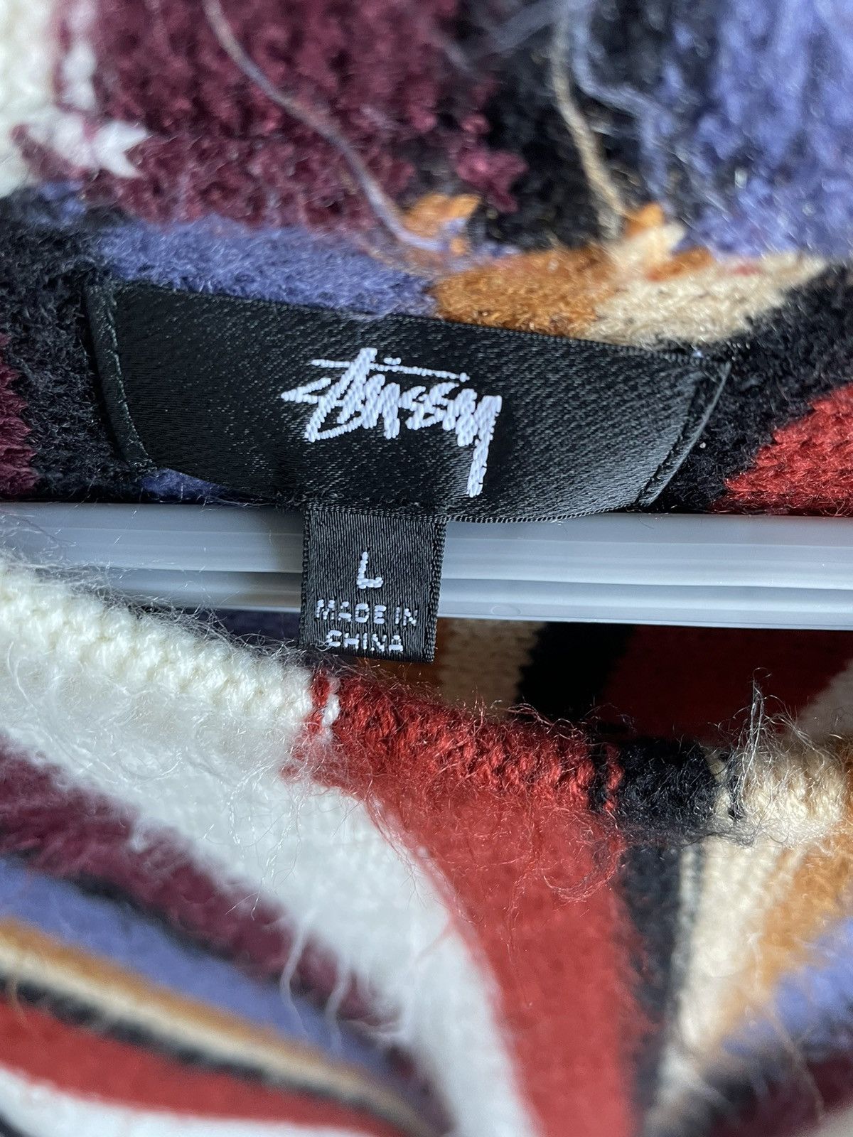 Stussy VERTICAL STRIPED KNIT CREW Size US L / EU 52-54 / 3 - 9 Thumbnail
