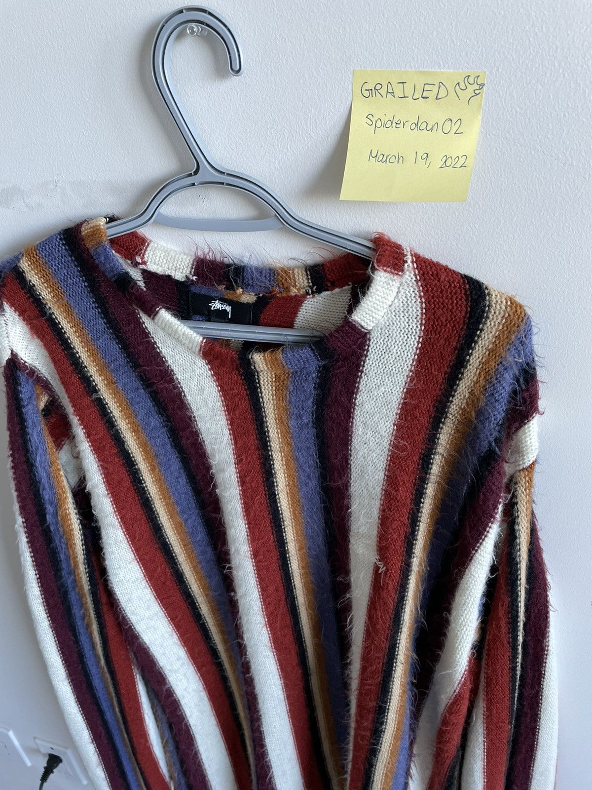 Stussy VERTICAL STRIPED KNIT CREW Size US L / EU 52-54 / 3 - 10 Thumbnail