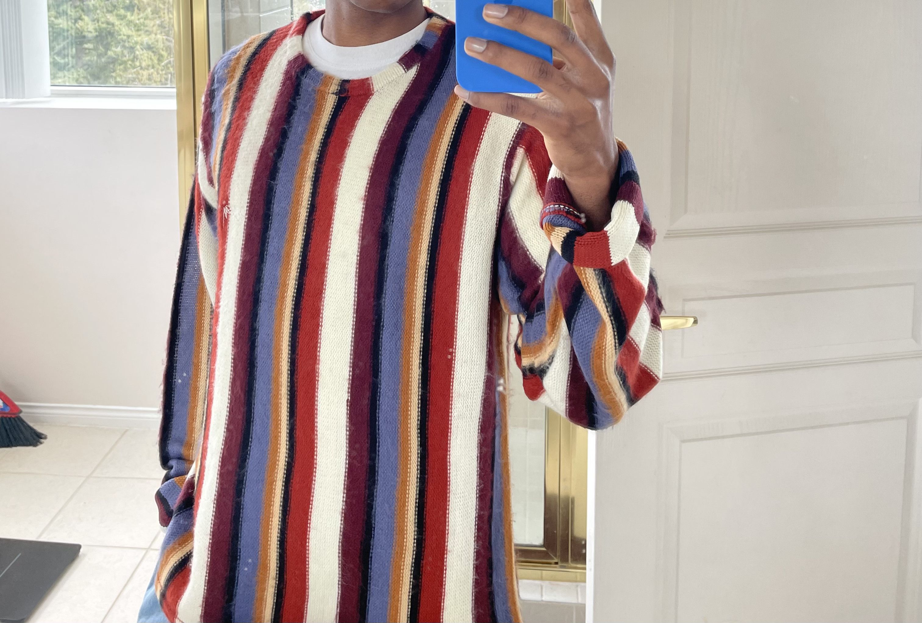 Stussy VERTICAL STRIPED KNIT CREW Size US L / EU 52-54 / 3 - 2 Thumbnail