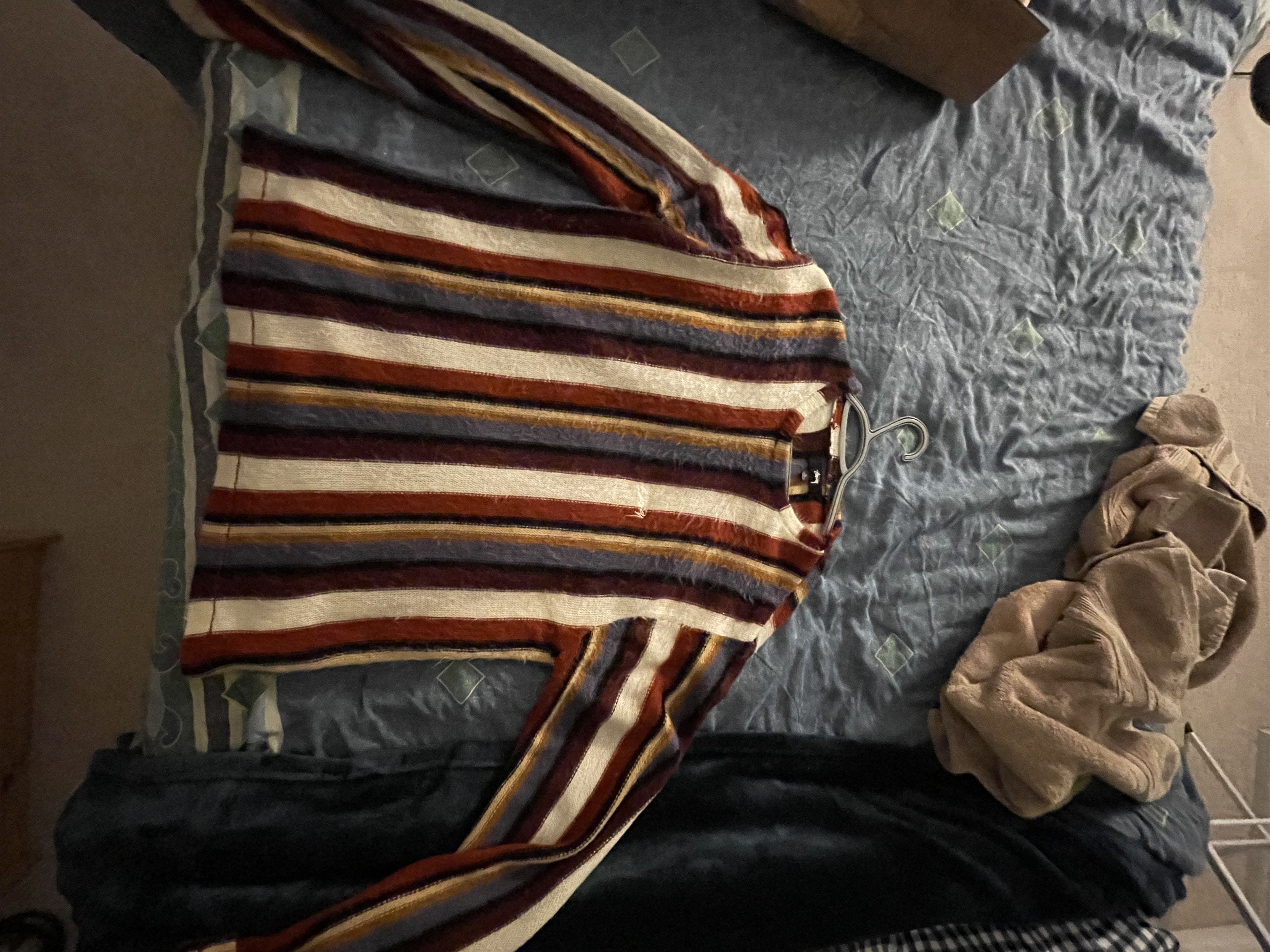 Stussy VERTICAL STRIPED KNIT CREW Size US L / EU 52-54 / 3 - 3 Thumbnail