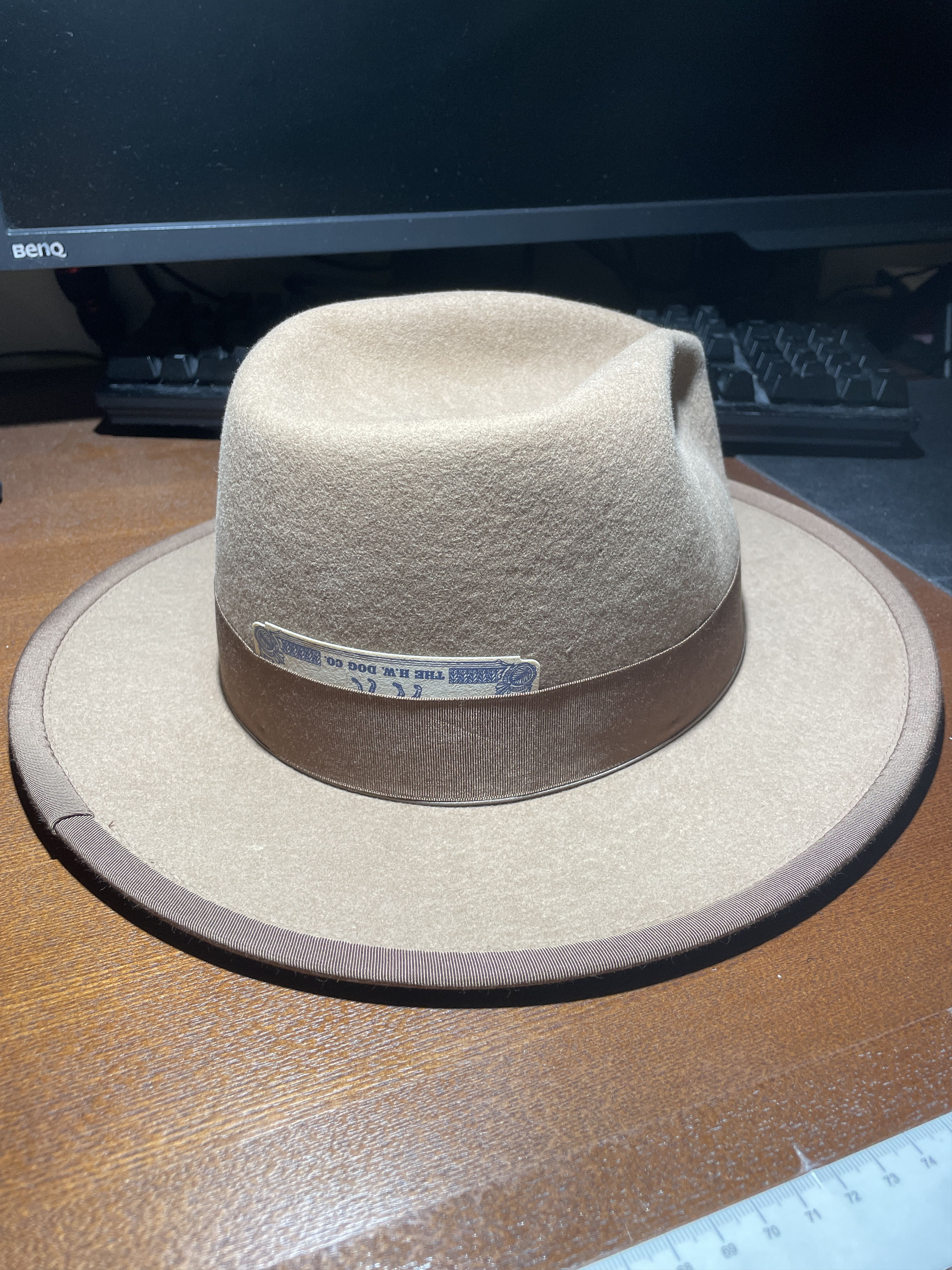 Japanese Brand H.W Dog & Co Point-H Beige Hat Size 38 - 2 Thumbnail