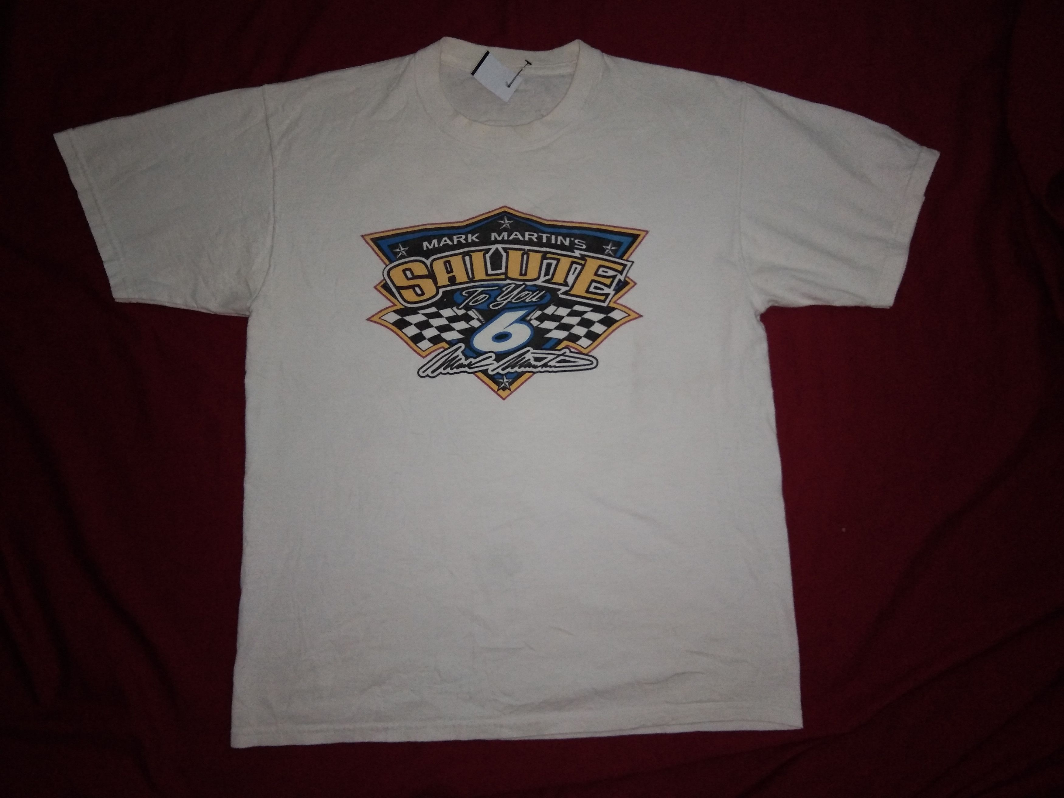 NASCAR VTG 2000s NASCAR Mark Martin signature tshirt racing viagra Size US L / EU 52-54 / 3 - 2 Thumbnail