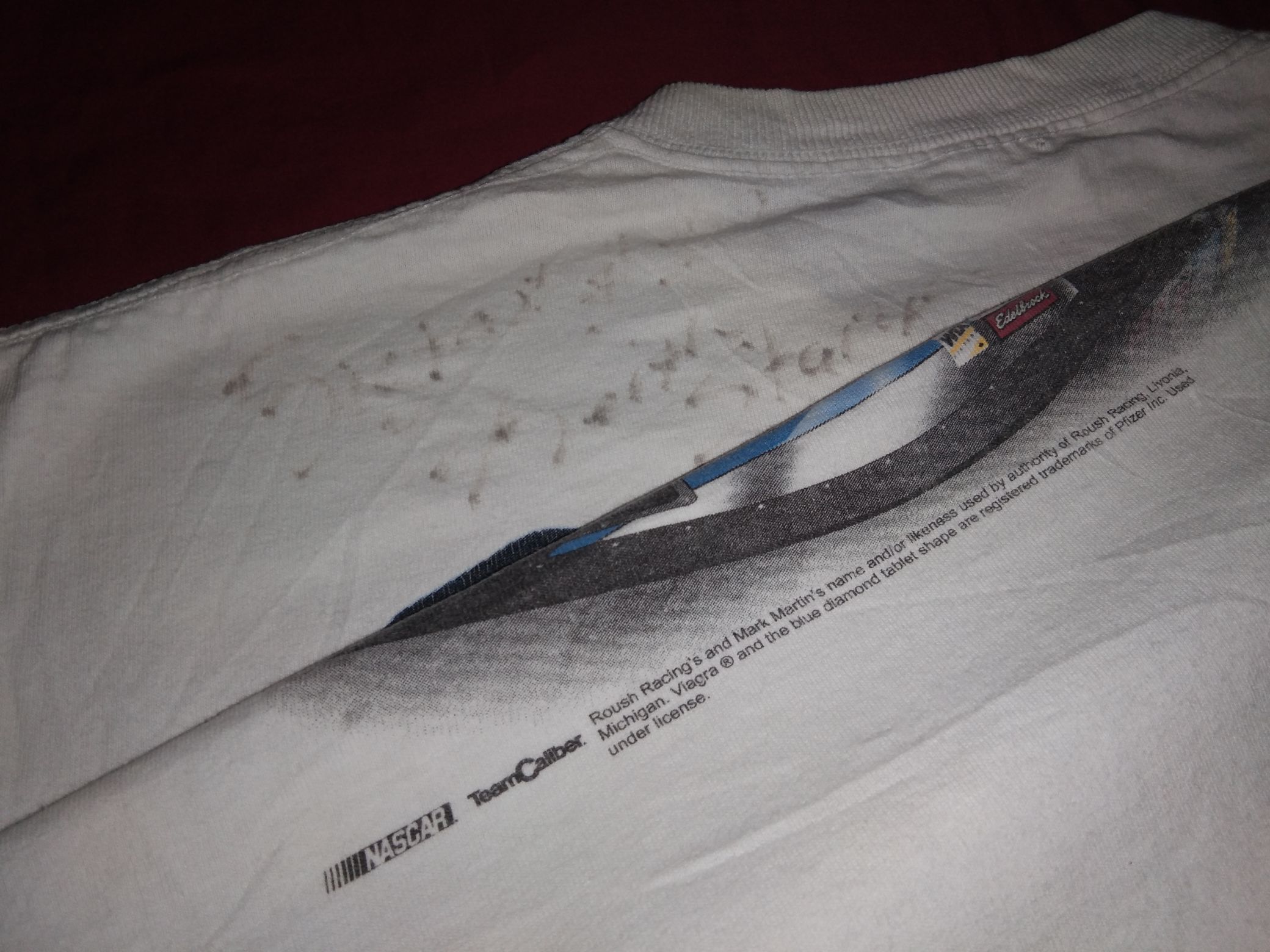 NASCAR VTG 2000s NASCAR Mark Martin signature tshirt racing viagra Size US L / EU 52-54 / 3 - 4 Thumbnail