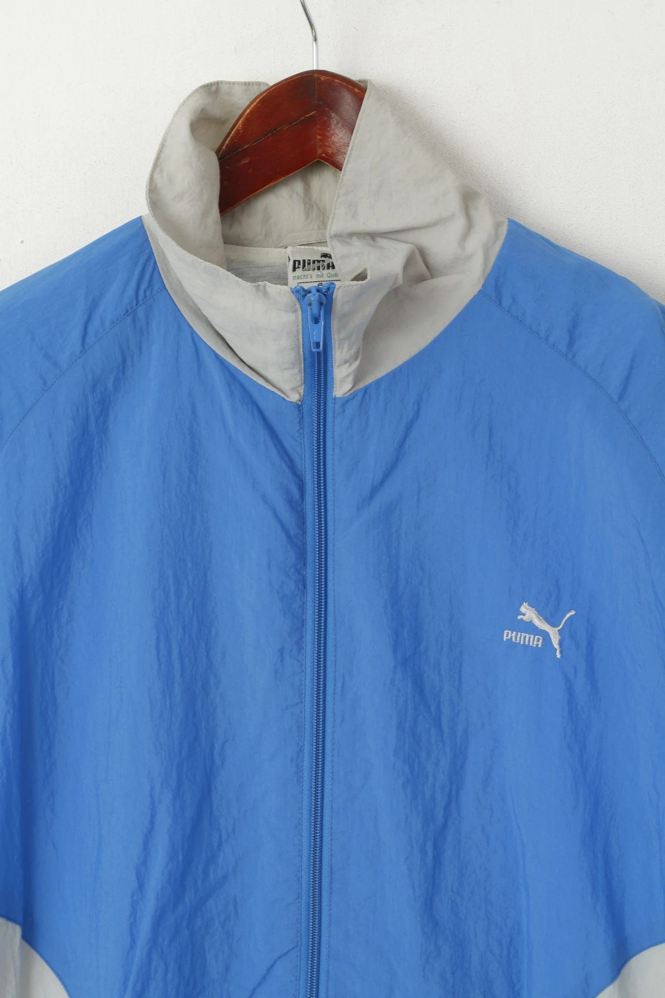 Puma Puma Men 6 M Track Top Jacket Blue Vintage Full Zipper 1367 Size US M / EU 48-50 / 2 - 3 Thumbnail