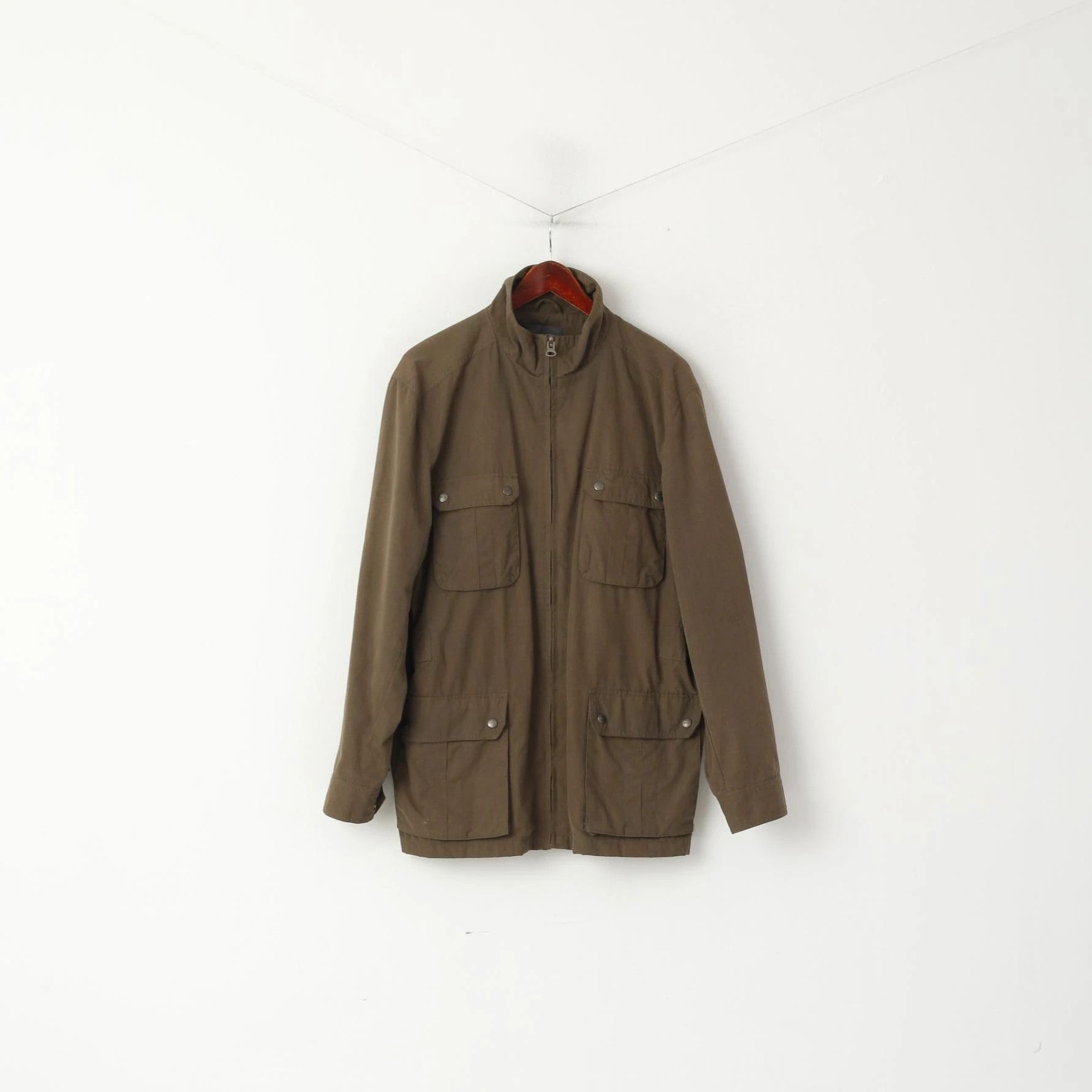 Vintage Scott Co. Men L Jacket Green Brown Army Military 8647 Size US L / EU 52-54 / 3 - 1 Thumbnail