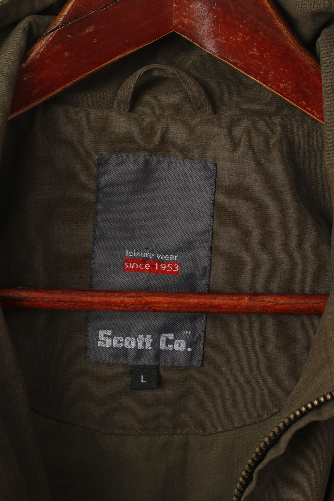 Vintage Scott Co. Men L Jacket Green Brown Army Military 8647 Size US L / EU 52-54 / 3 - 4 Thumbnail