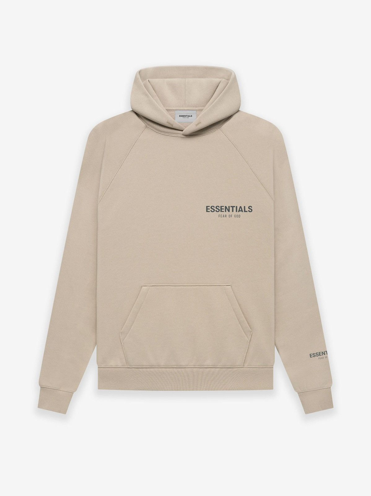 Fear of God Fear of God Essentials Tan String Core Hoodie Large | Grailed