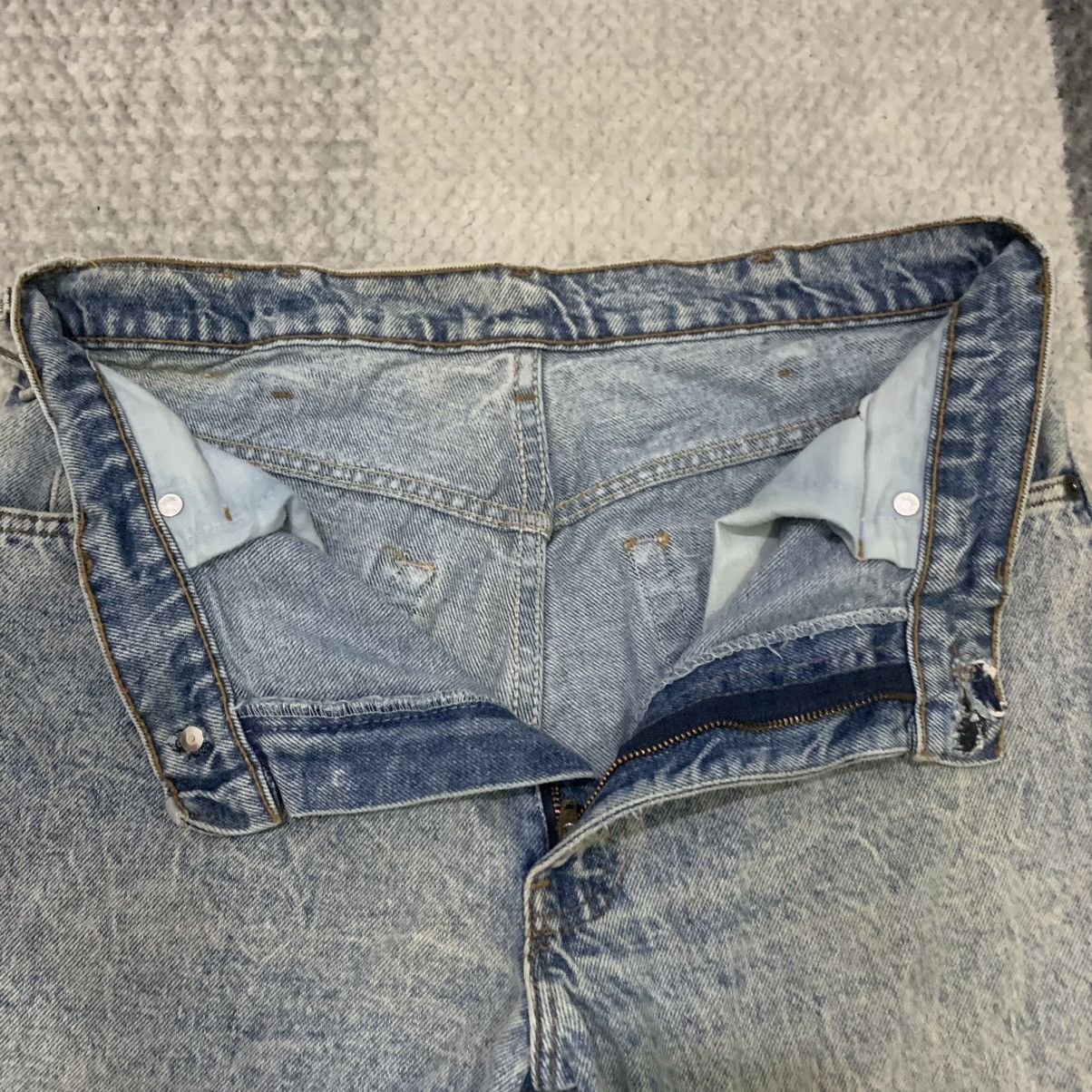 Levi's × Vintage LEVIS TWO HORSE BRAND USA Vintage 80s Acid Wash Denim Jeans Size US 31 - 18 Thumbnail