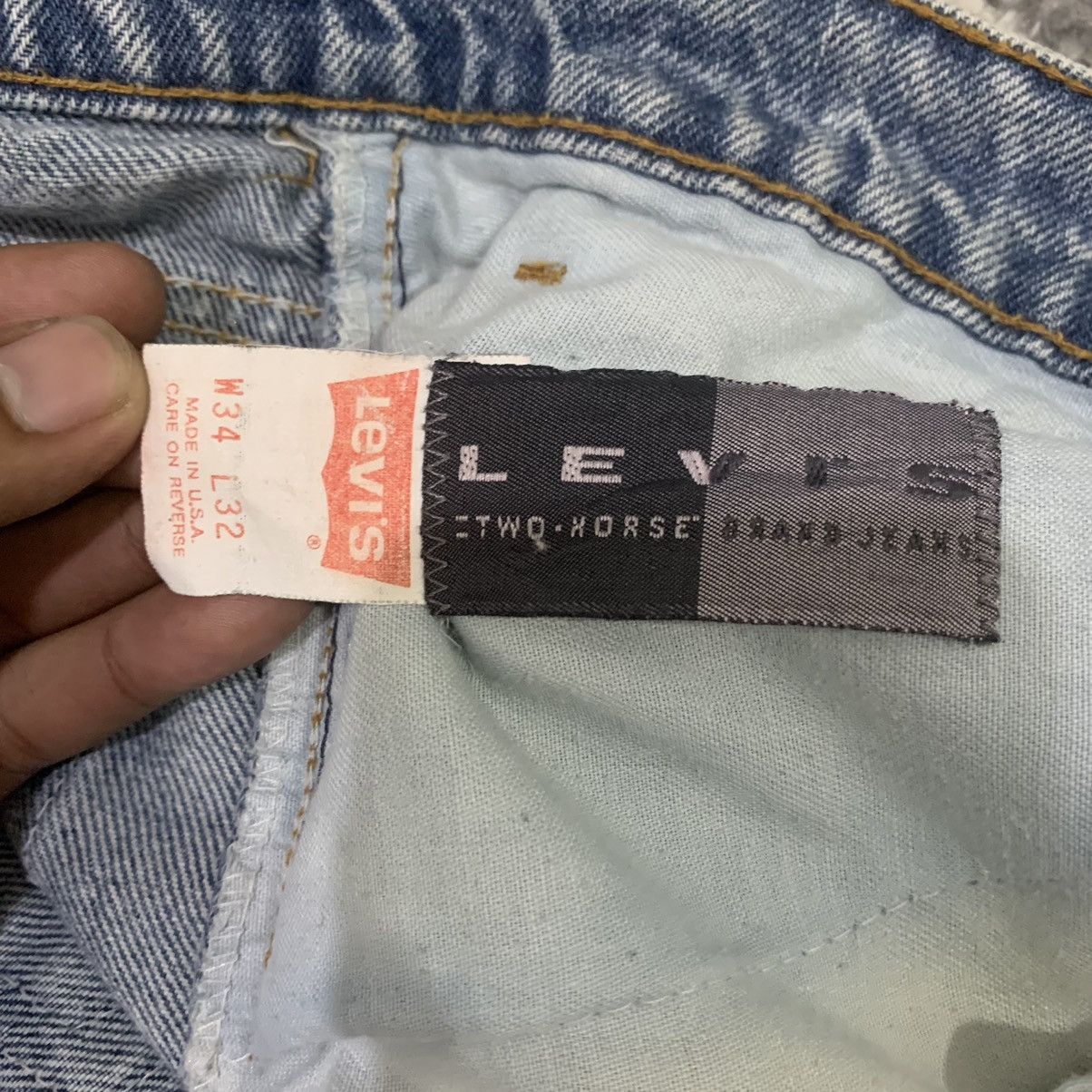 Levi's × Vintage LEVIS TWO HORSE BRAND USA Vintage 80s Acid Wash Denim Jeans Size US 31 - 22 Thumbnail