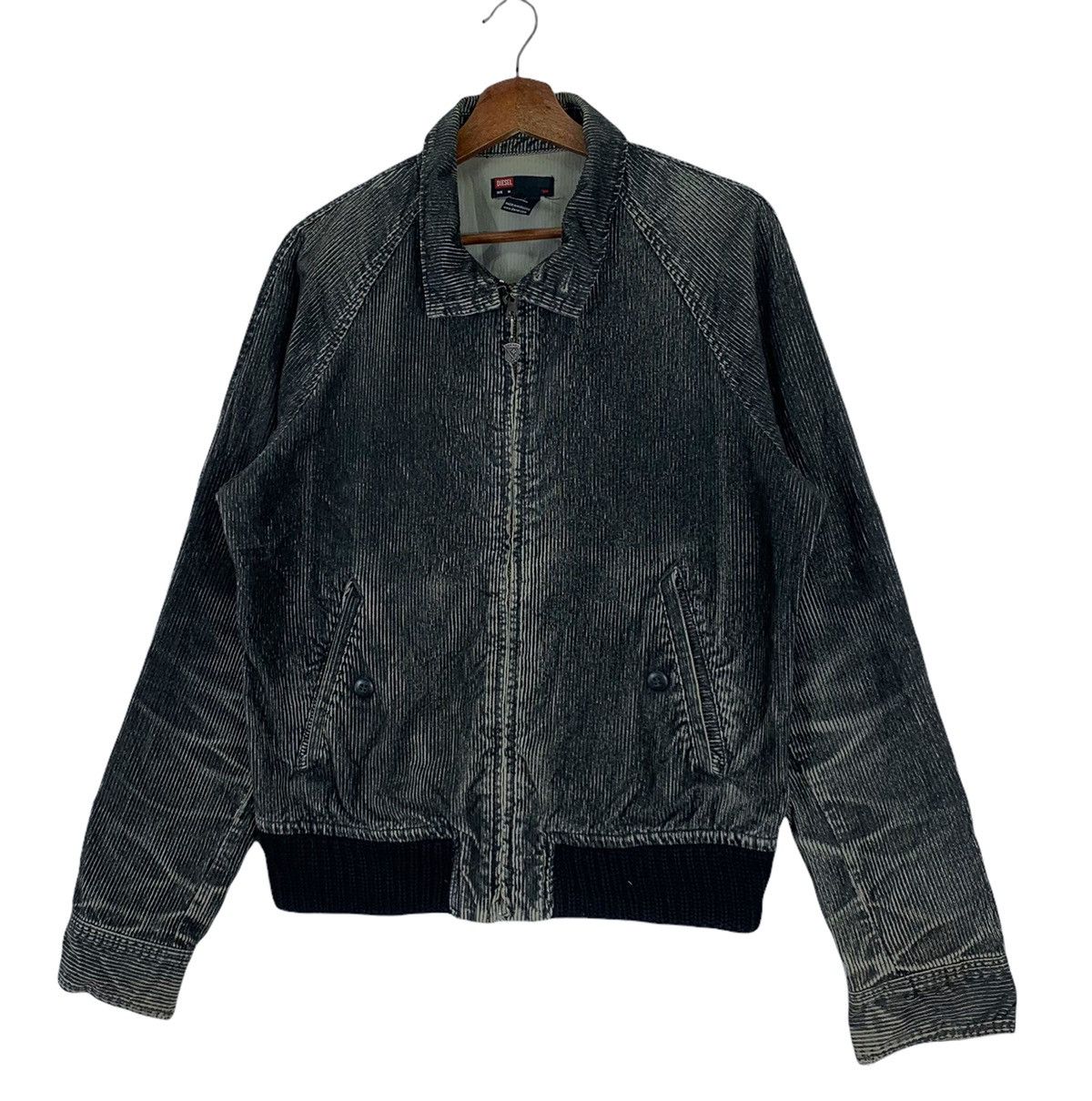 Diesel Vintage Diesel Corduroy Denim Zipped Jacket Size US M / EU 48-50 / 2 - 2 Thumbnail