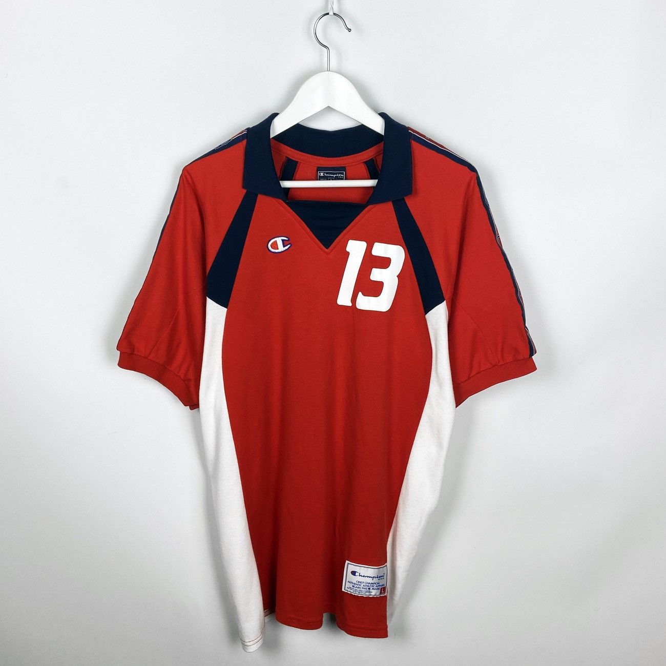 Champion Vintage 90s Champion USA monogram rare rugby tee size L y2k Size US L / EU 52-54 / 3 - 1 Thumbnail