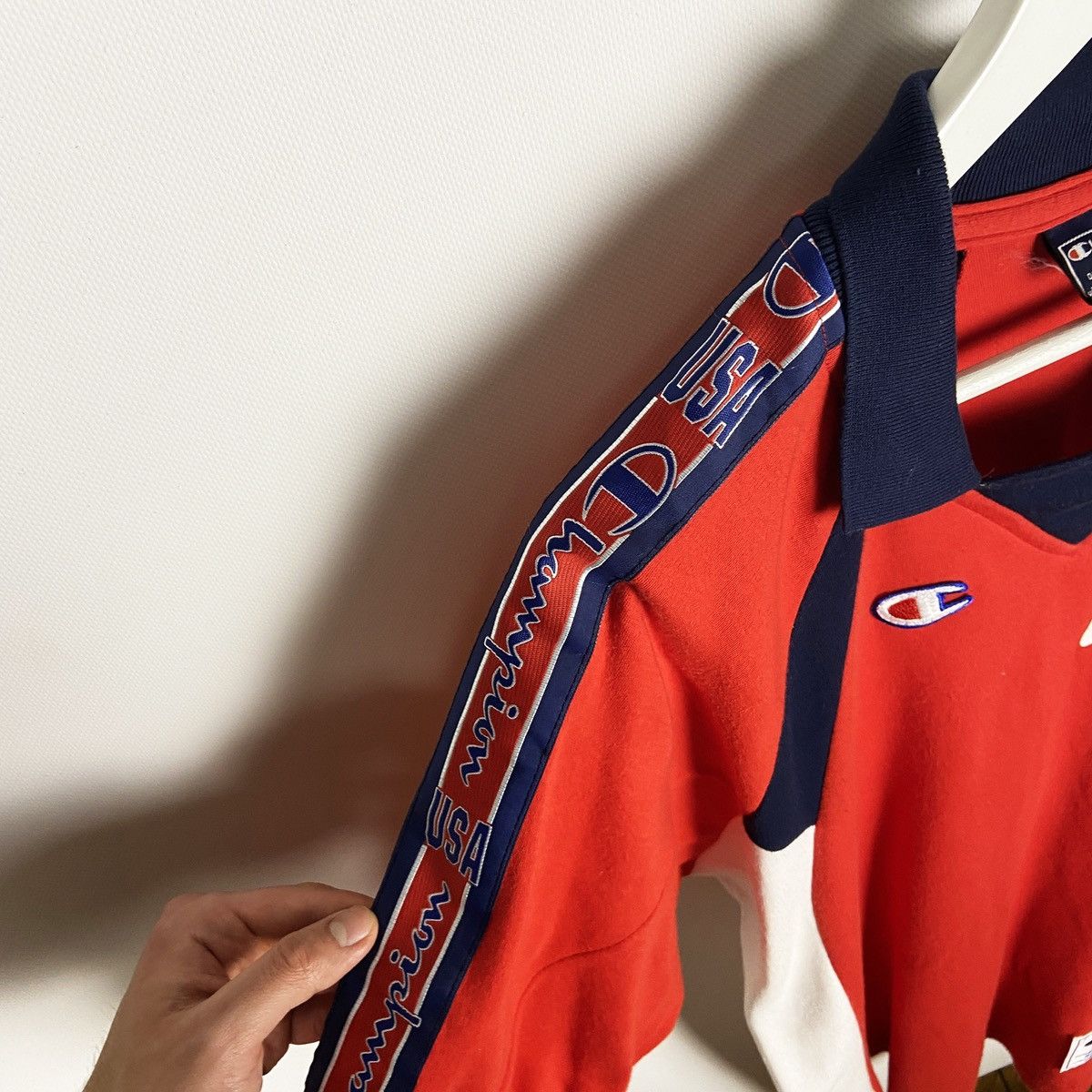 Champion Vintage 90s Champion USA monogram rare rugby tee size L y2k Size US L / EU 52-54 / 3 - 6 Thumbnail