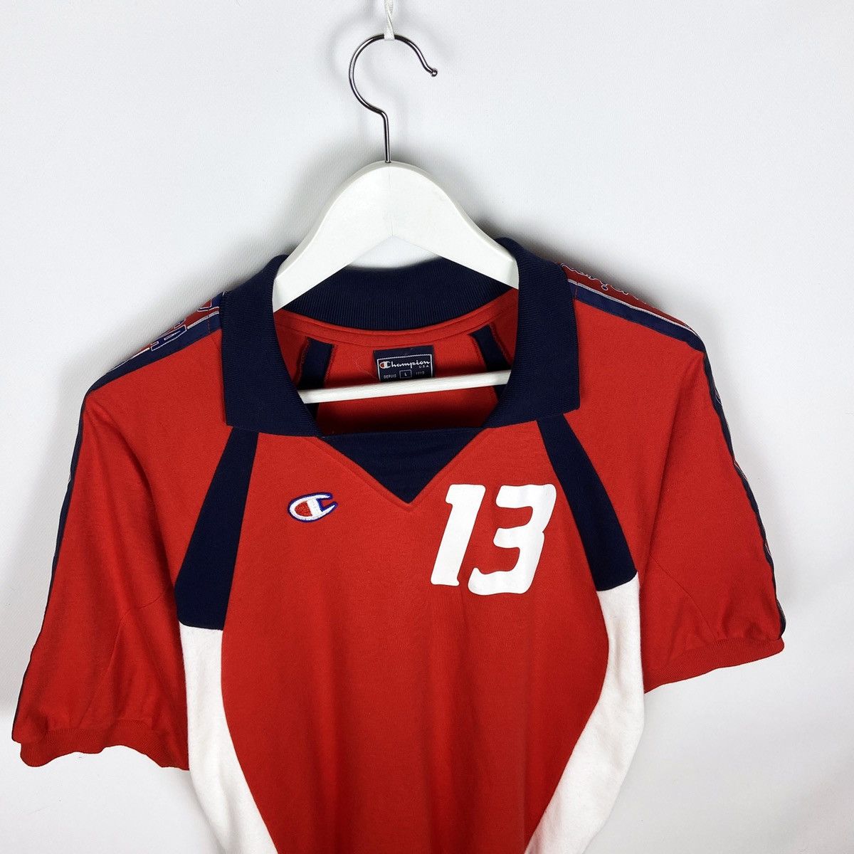 Champion Vintage 90s Champion USA monogram rare rugby tee size L y2k Size US L / EU 52-54 / 3 - 2 Thumbnail