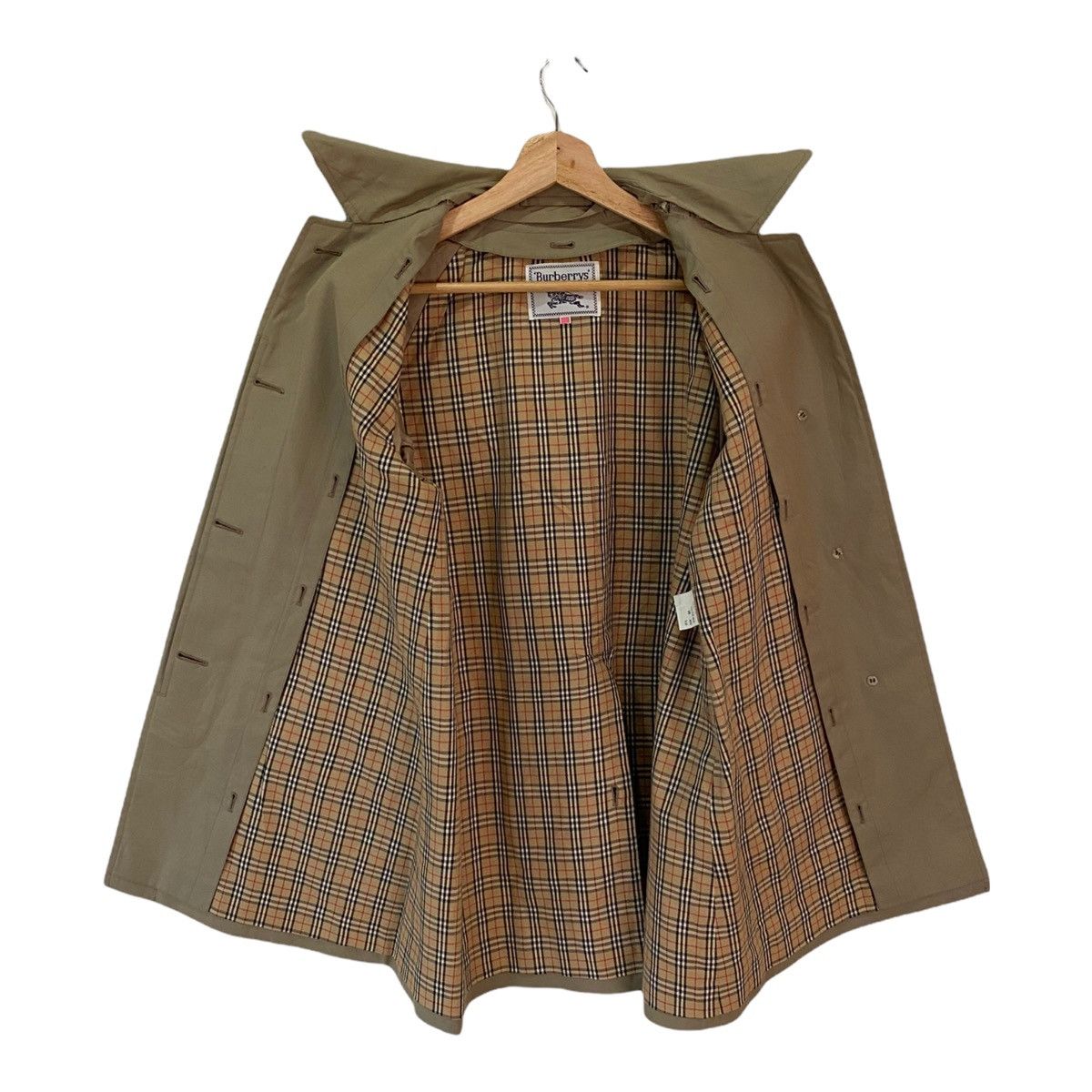 Burberry × Vintage 🏴󠁧󠁢󠁥󠁮󠁧󠁿BURBERRY PRORSUM NOVA CHECK OVERCOAT JACKET Size S / US 4 / IT 40 - 3 Thumbnail