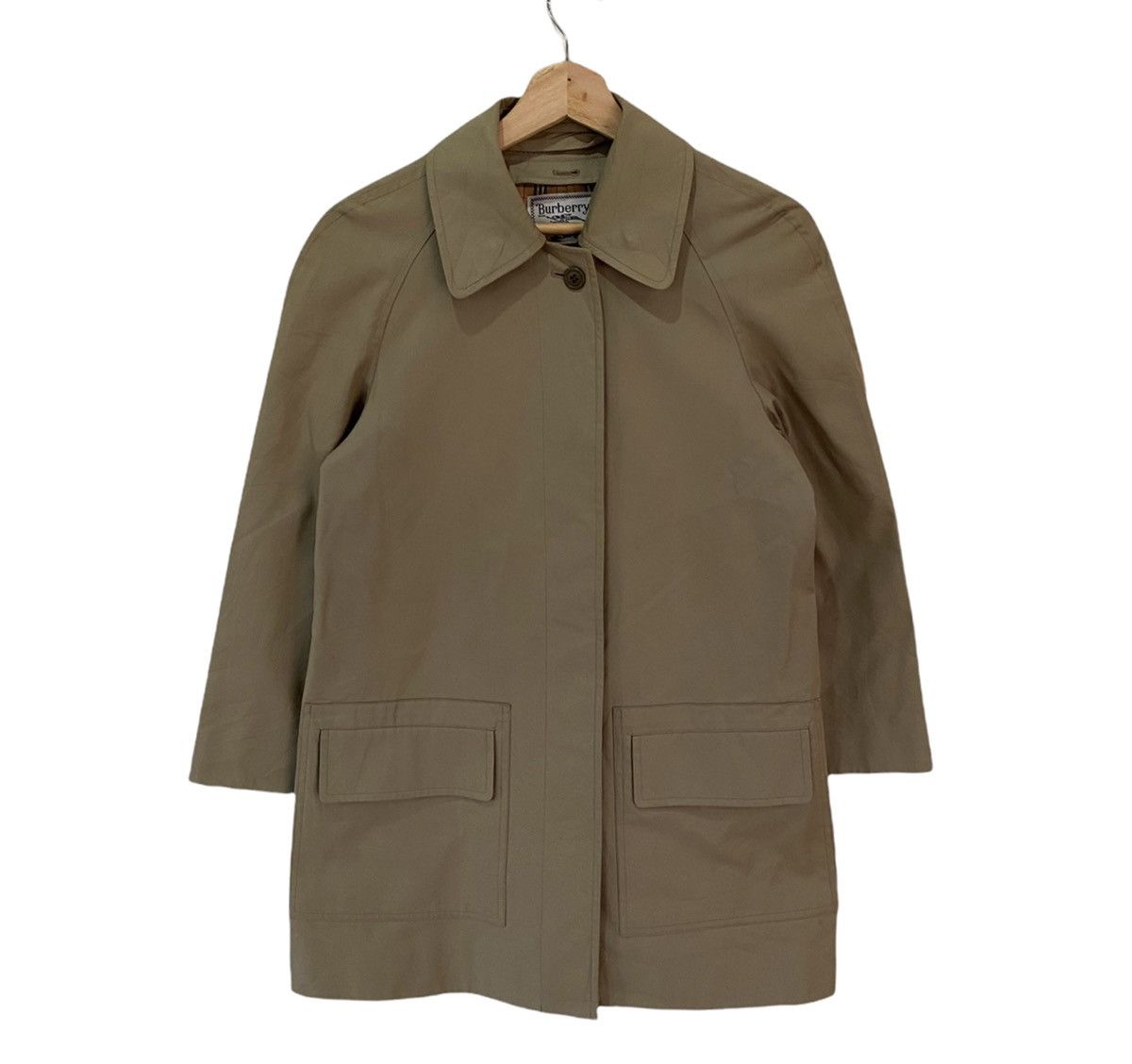 Burberry × Vintage 🏴󠁧󠁢󠁥󠁮󠁧󠁿BURBERRY PRORSUM NOVA CHECK OVERCOAT JACKET Size S / US 4 / IT 40 - 2 Thumbnail