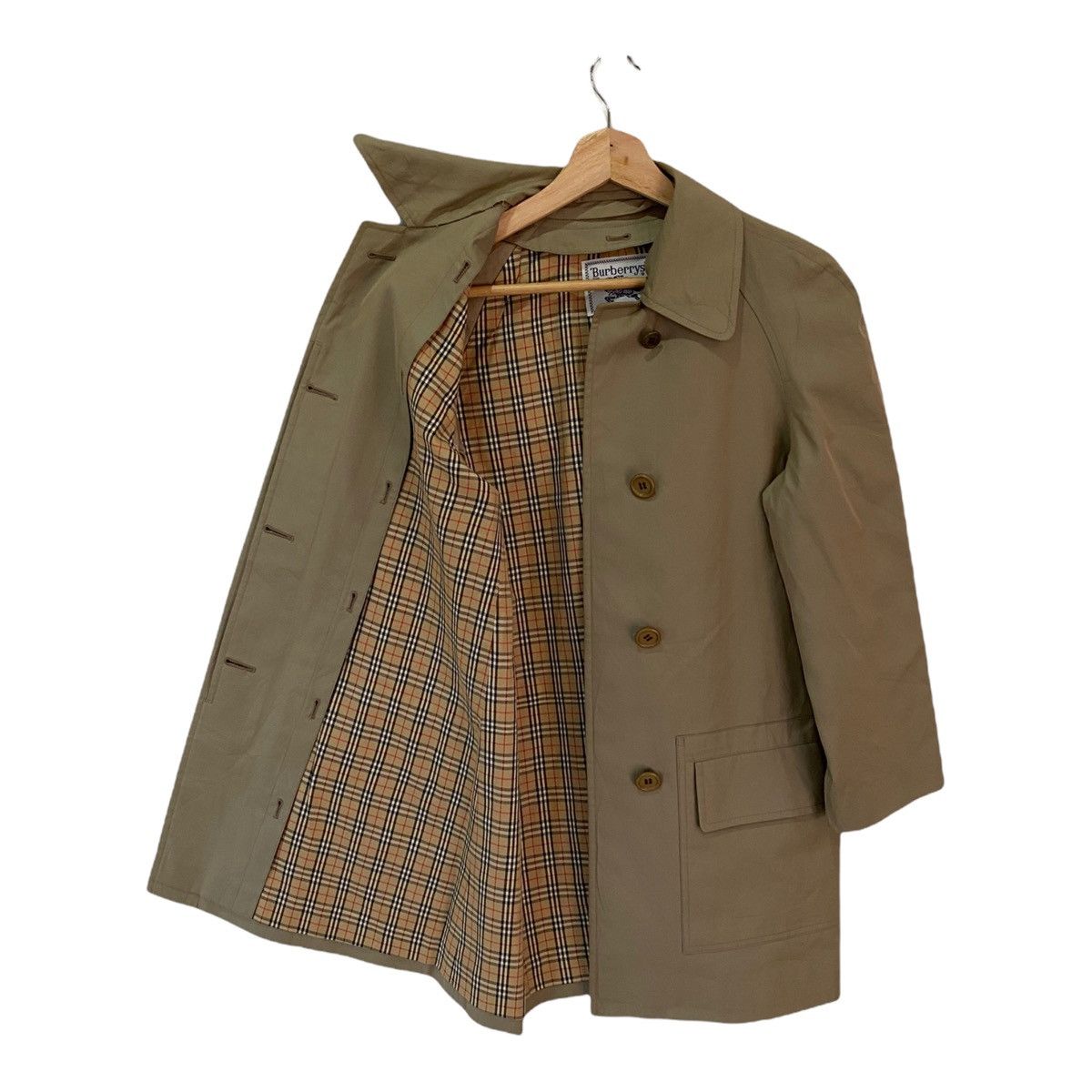 Burberry × Vintage 🏴󠁧󠁢󠁥󠁮󠁧󠁿BURBERRY PRORSUM NOVA CHECK OVERCOAT JACKET Size S / US 4 / IT 40 - 1 Thumbnail